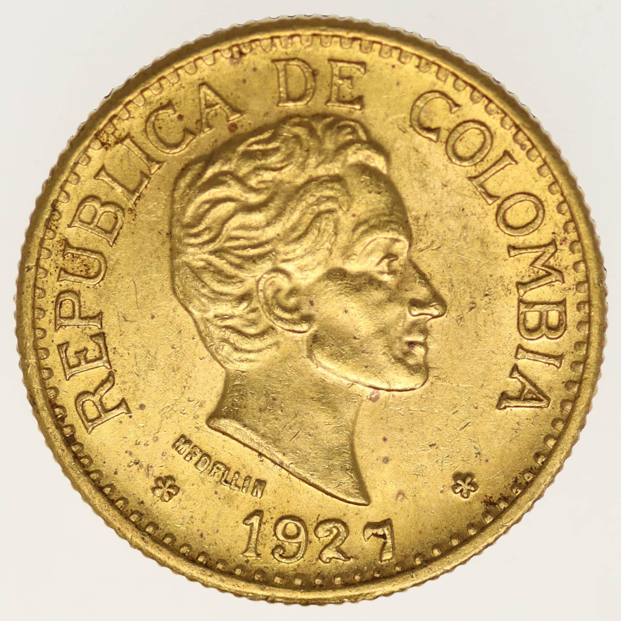 kolumbien - Kolumbien 5 Pesos 1927