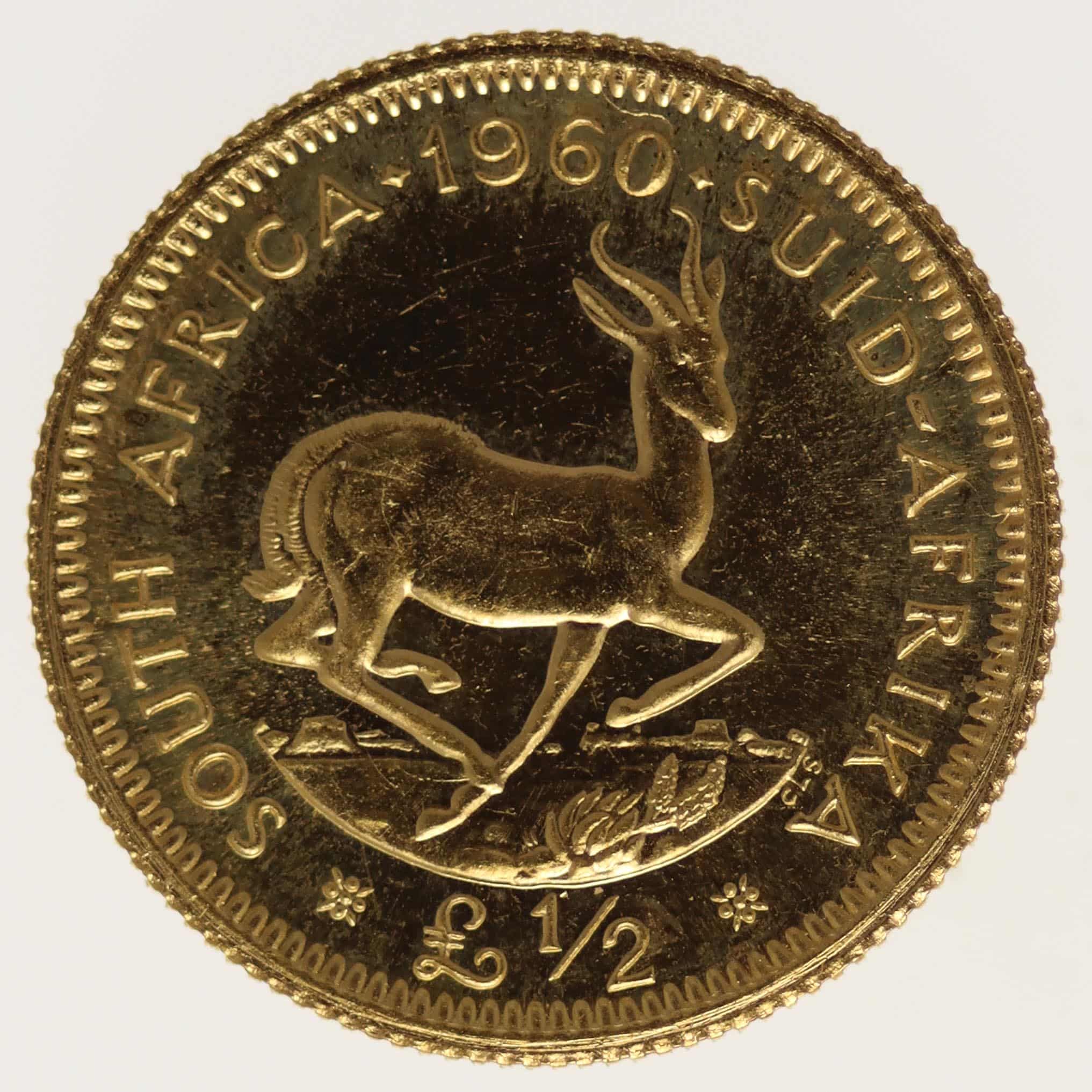 suedafrika - Südafrika Elisabeth II. Half Pound 1960