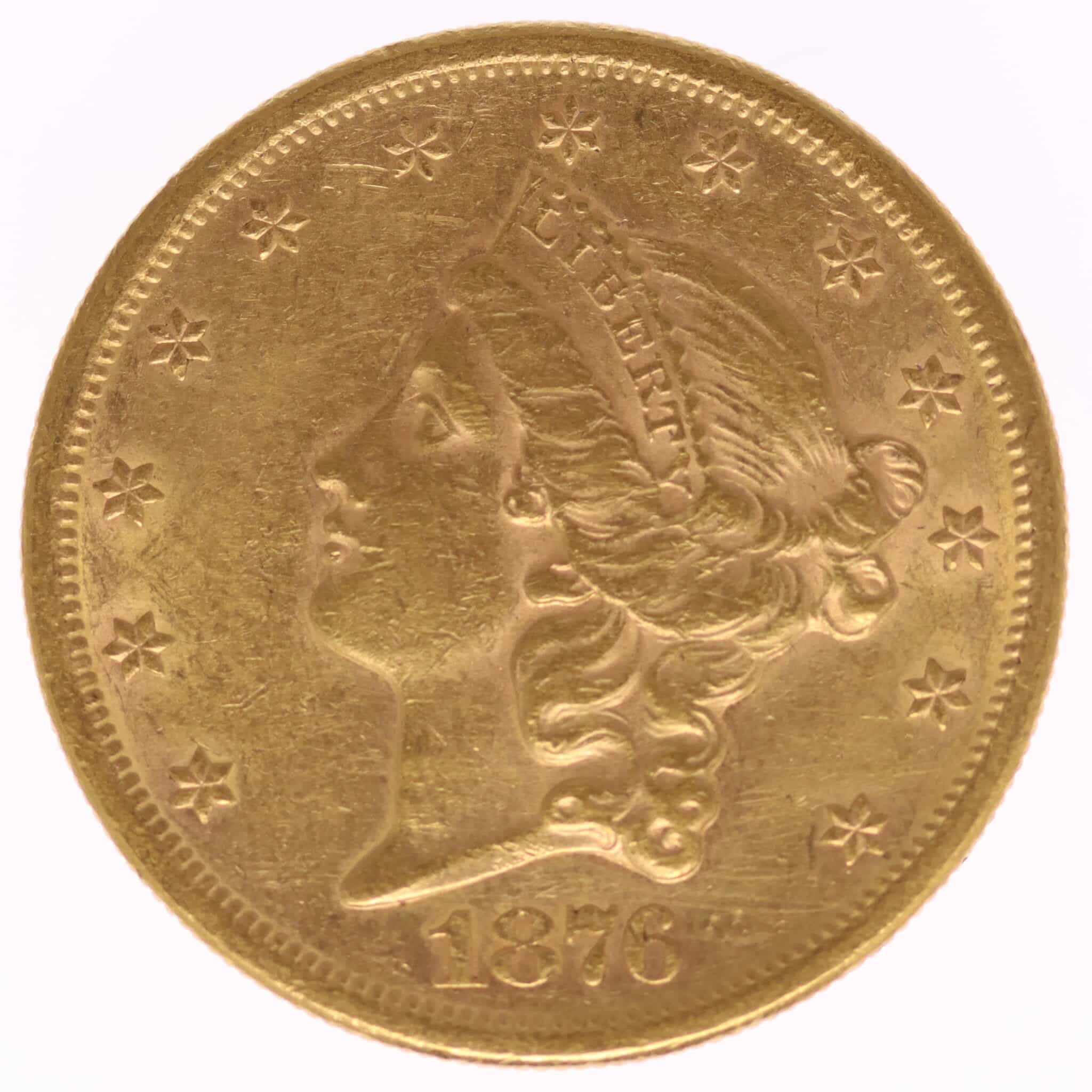 usa - USA 20 Dollars 1876 S Liberty / Kopf
