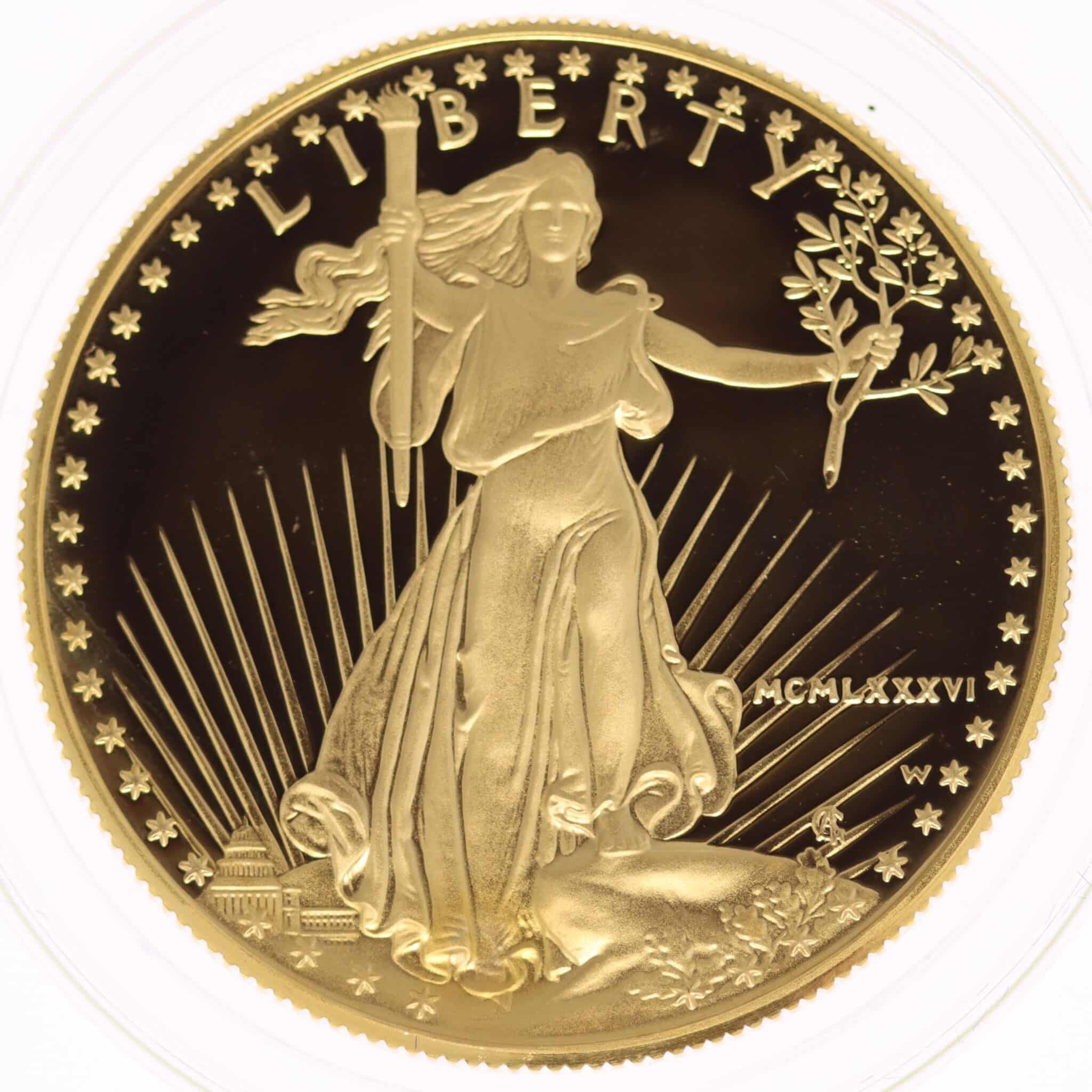 usa - USA 50 Dollars 1986 American Eagle proof