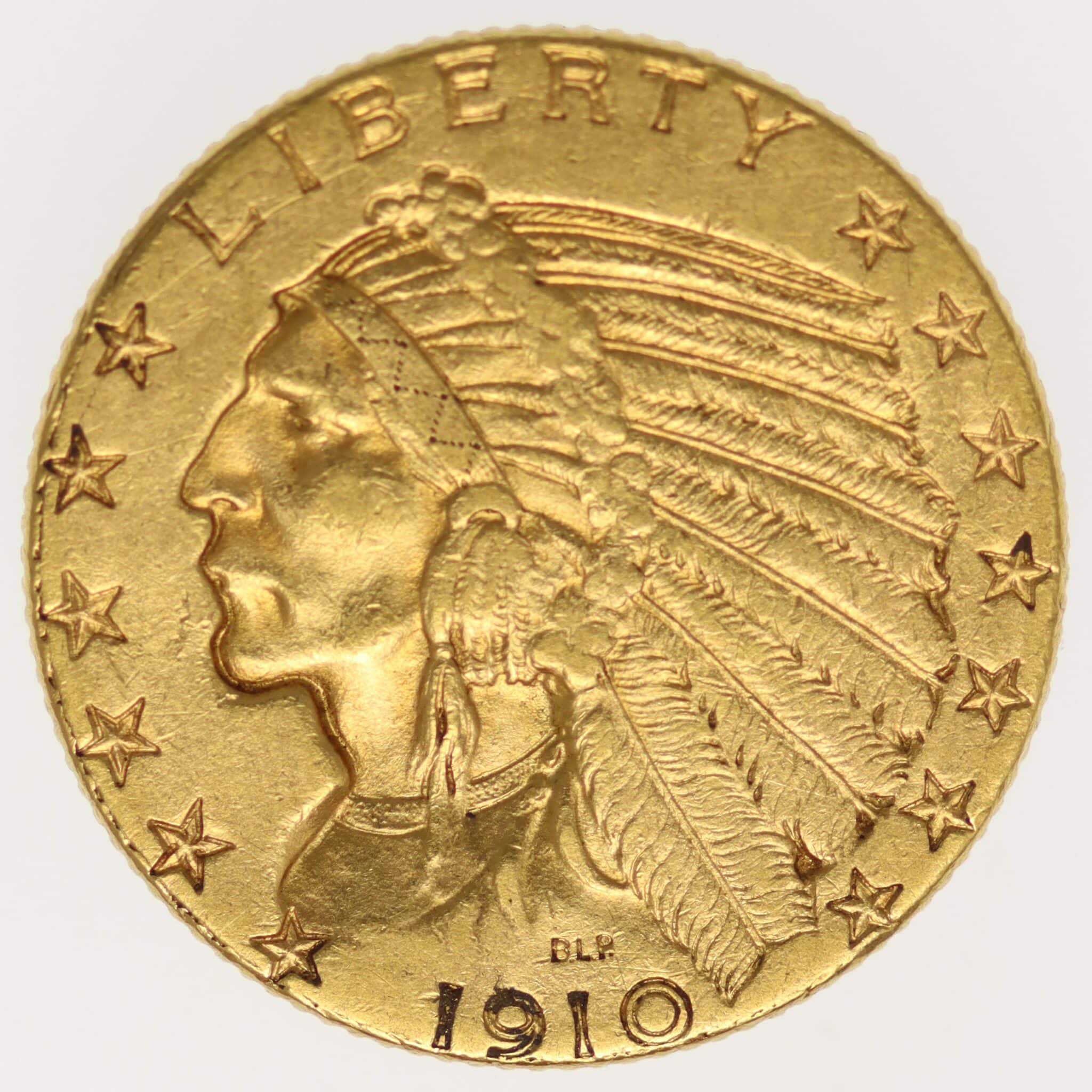 usa - USA 5 Dollars 1910 Indianer