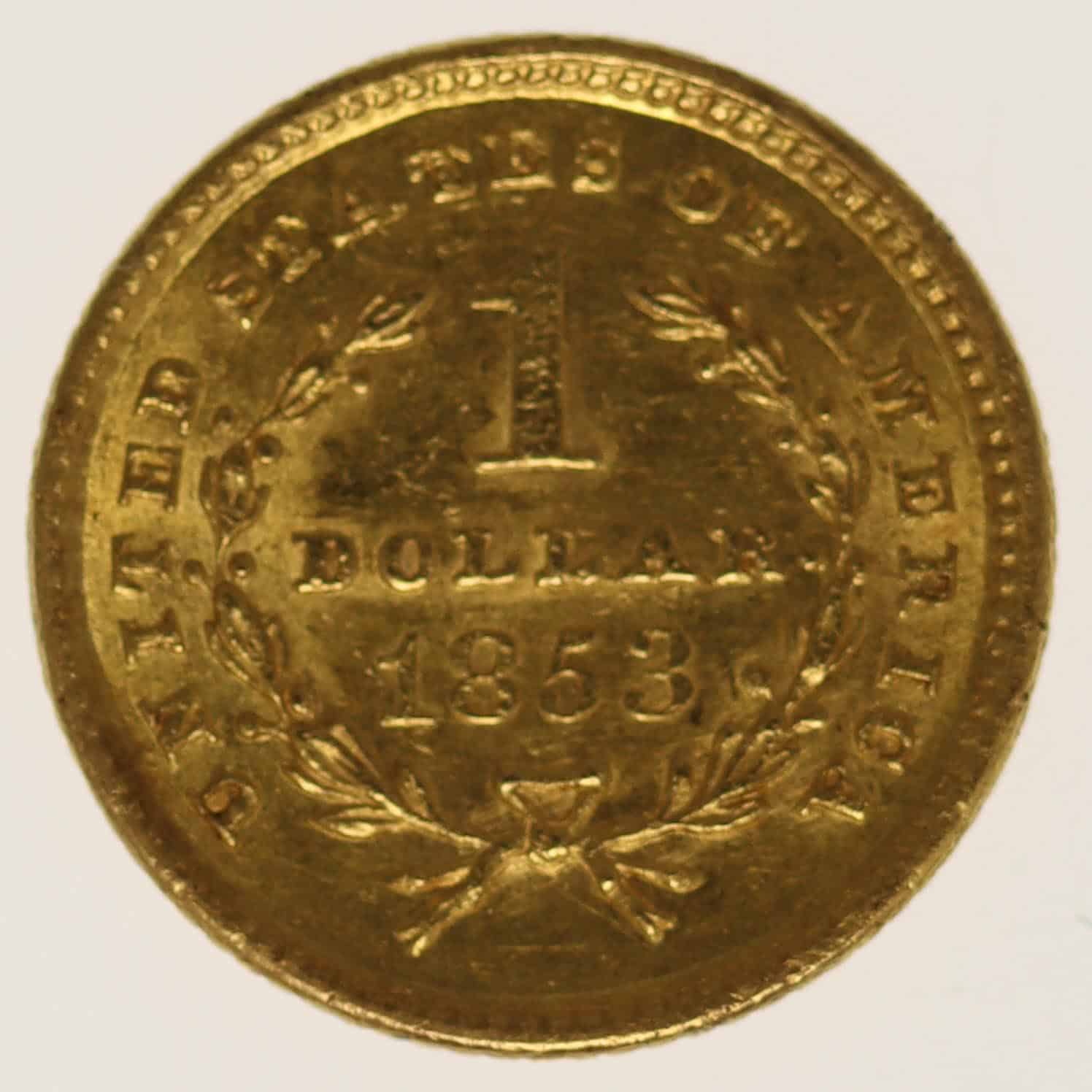 usa - USA 1 Dollar 1853 Liberty / Kopf