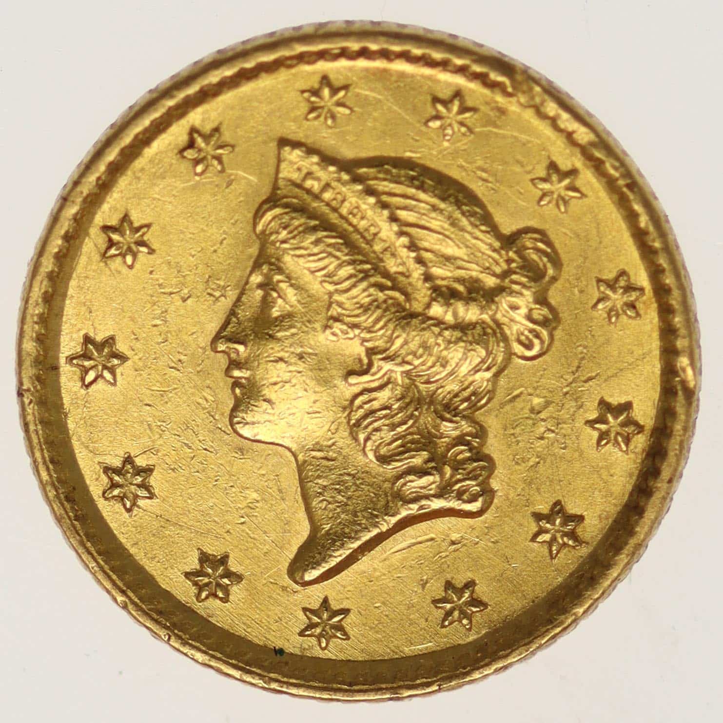 usa - USA 1 Dollar 1853 Liberty / Kopf