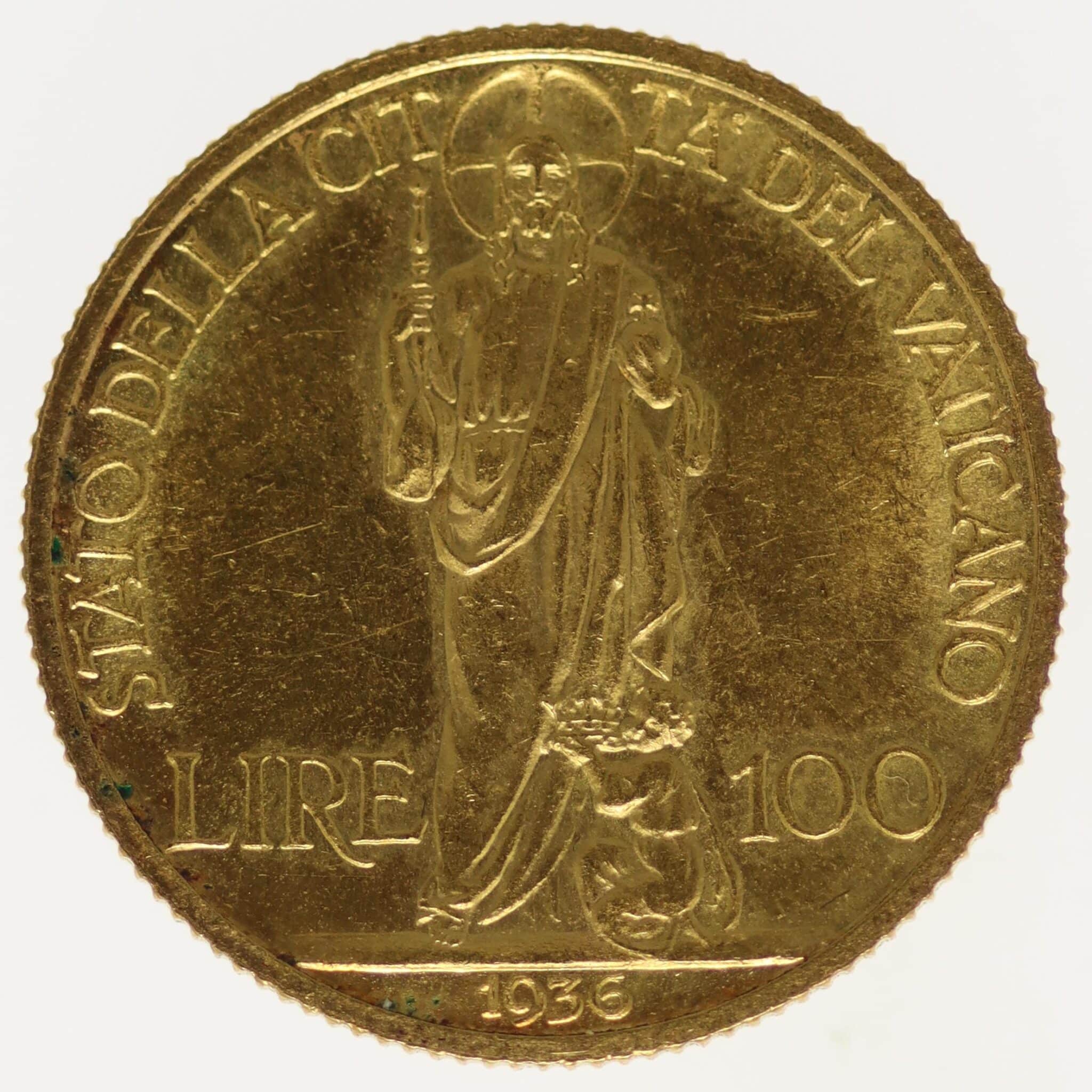 vatikan - Vatikan Pius XI. 100 Lire 1936
