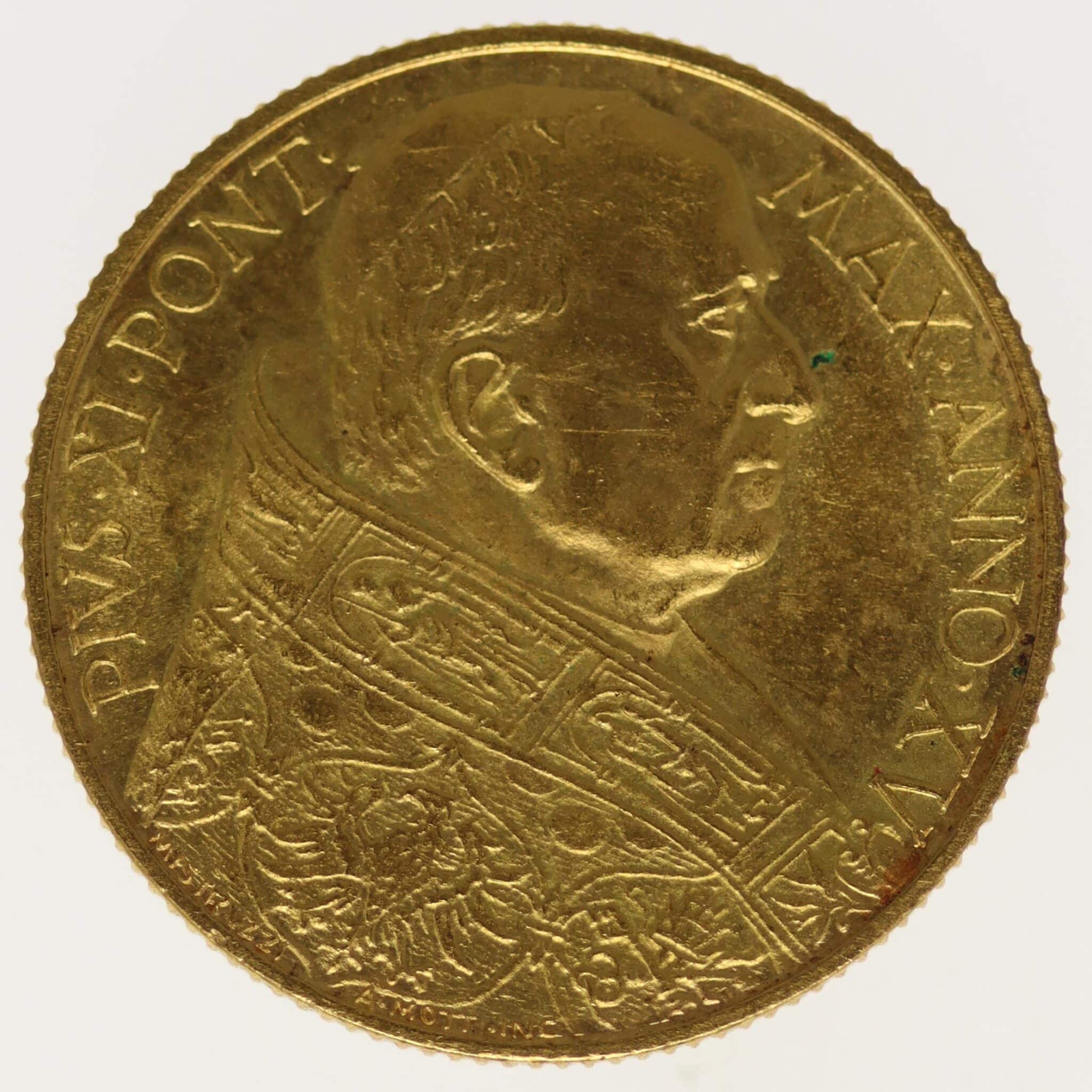 vatikan - Vatikan Pius XI. 100 Lire 1936