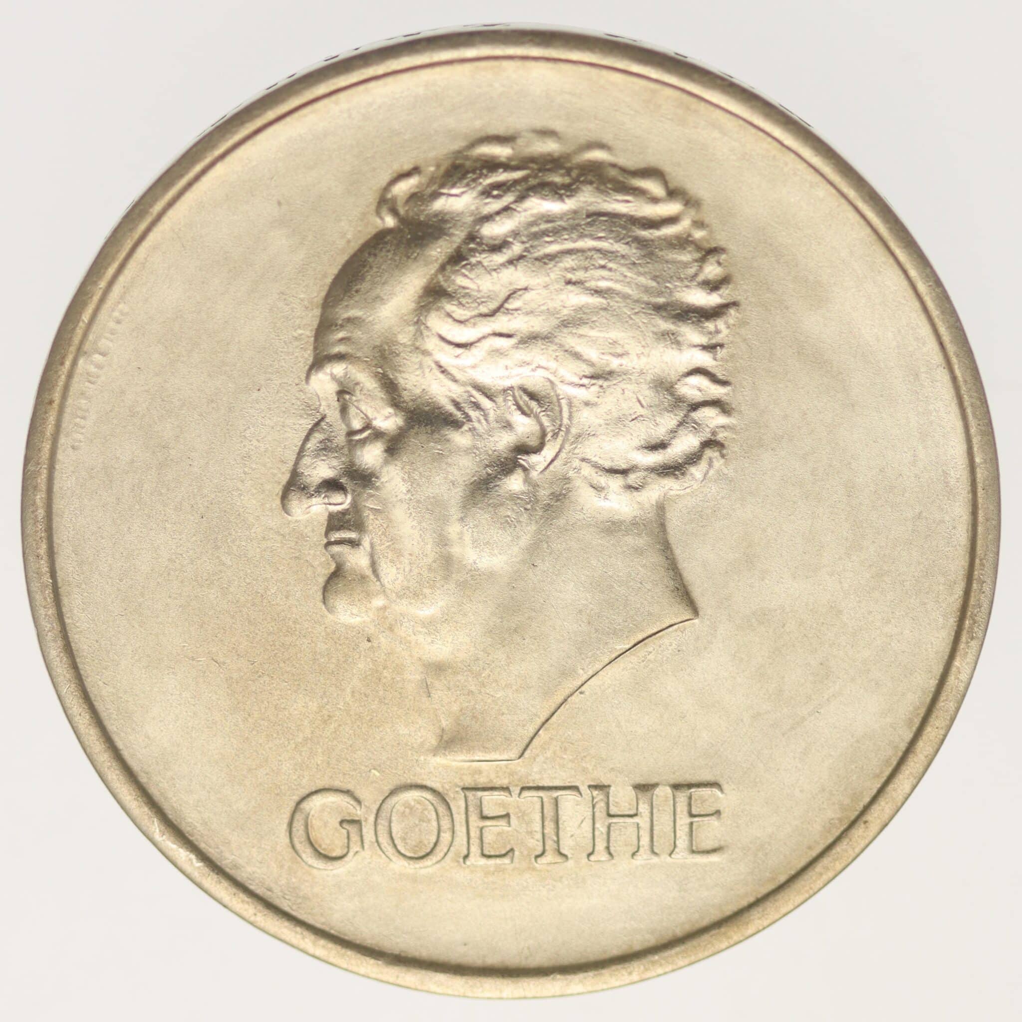 weimarer-republik-deutsche-silbermuenzen - Weimarer Republik 5 Reichsmark 1932 A Goethe