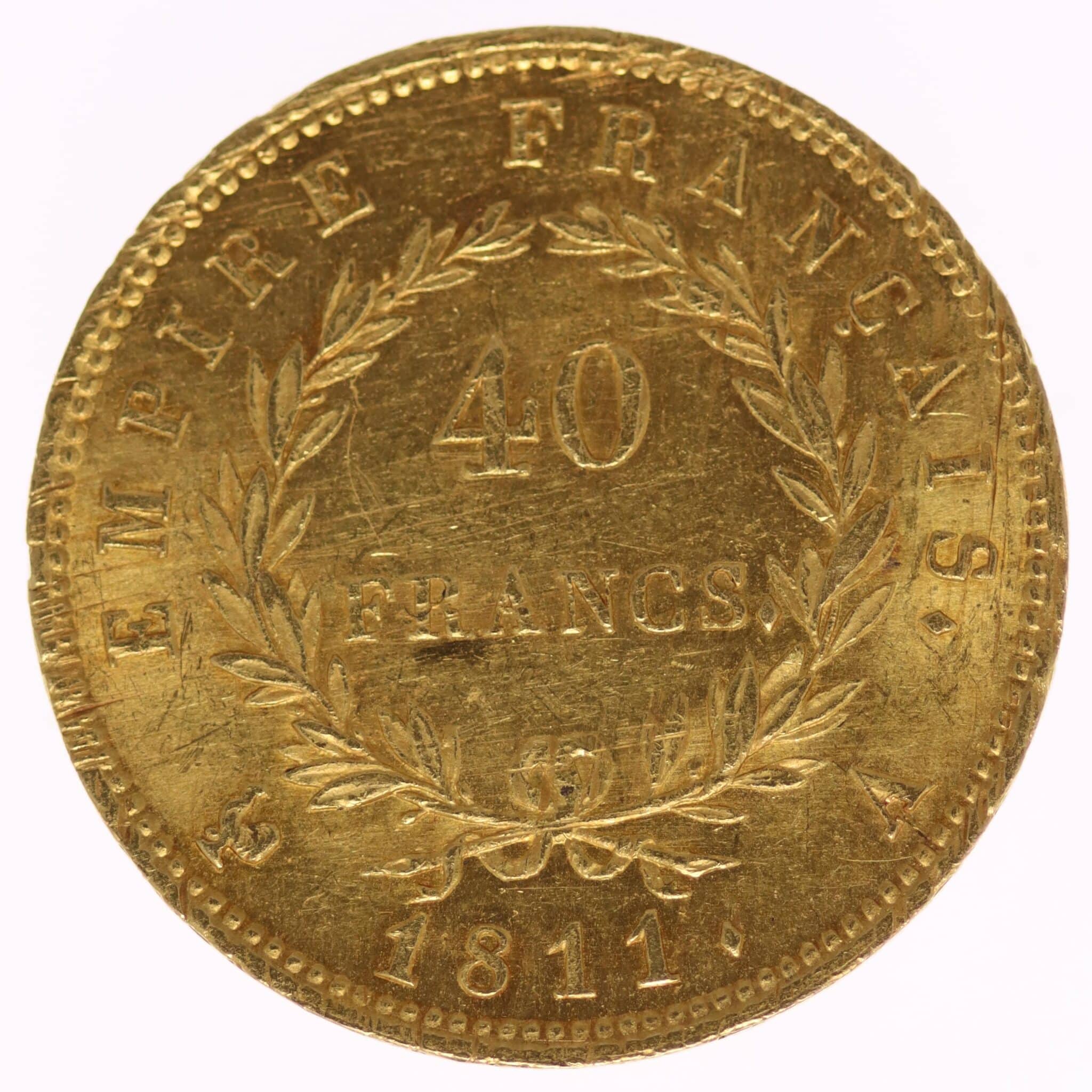 frankreich - Frankreich Napoleon I. 40 Francs 1811 A