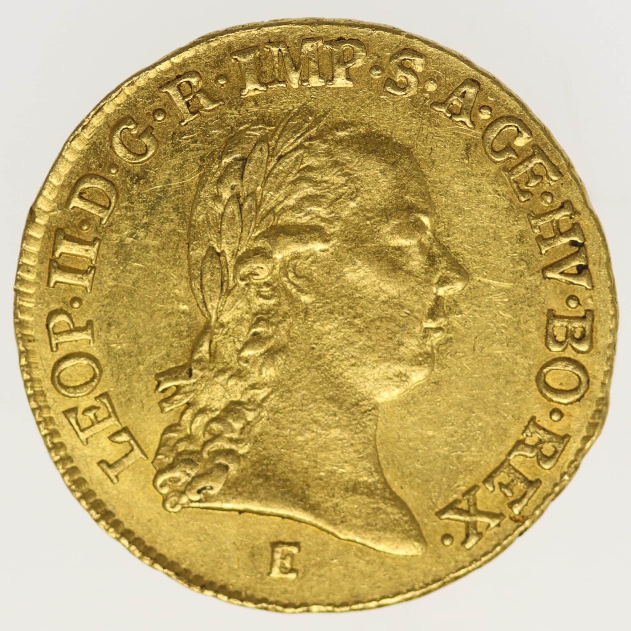 ungarn - RDR Leopold II. Dukat 1791 E