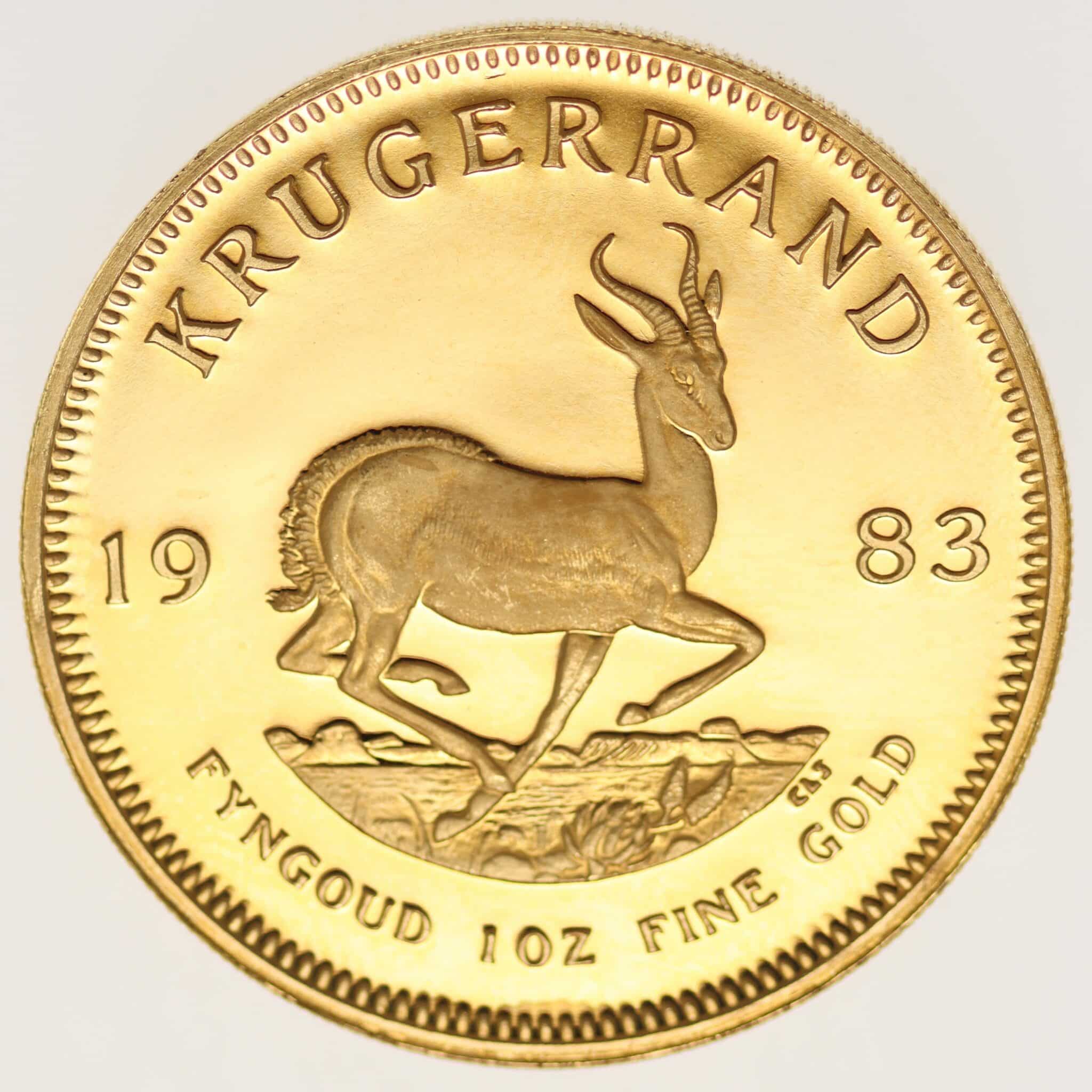 suedafrika - Südafrika Krügerrand 1 Unze 1983