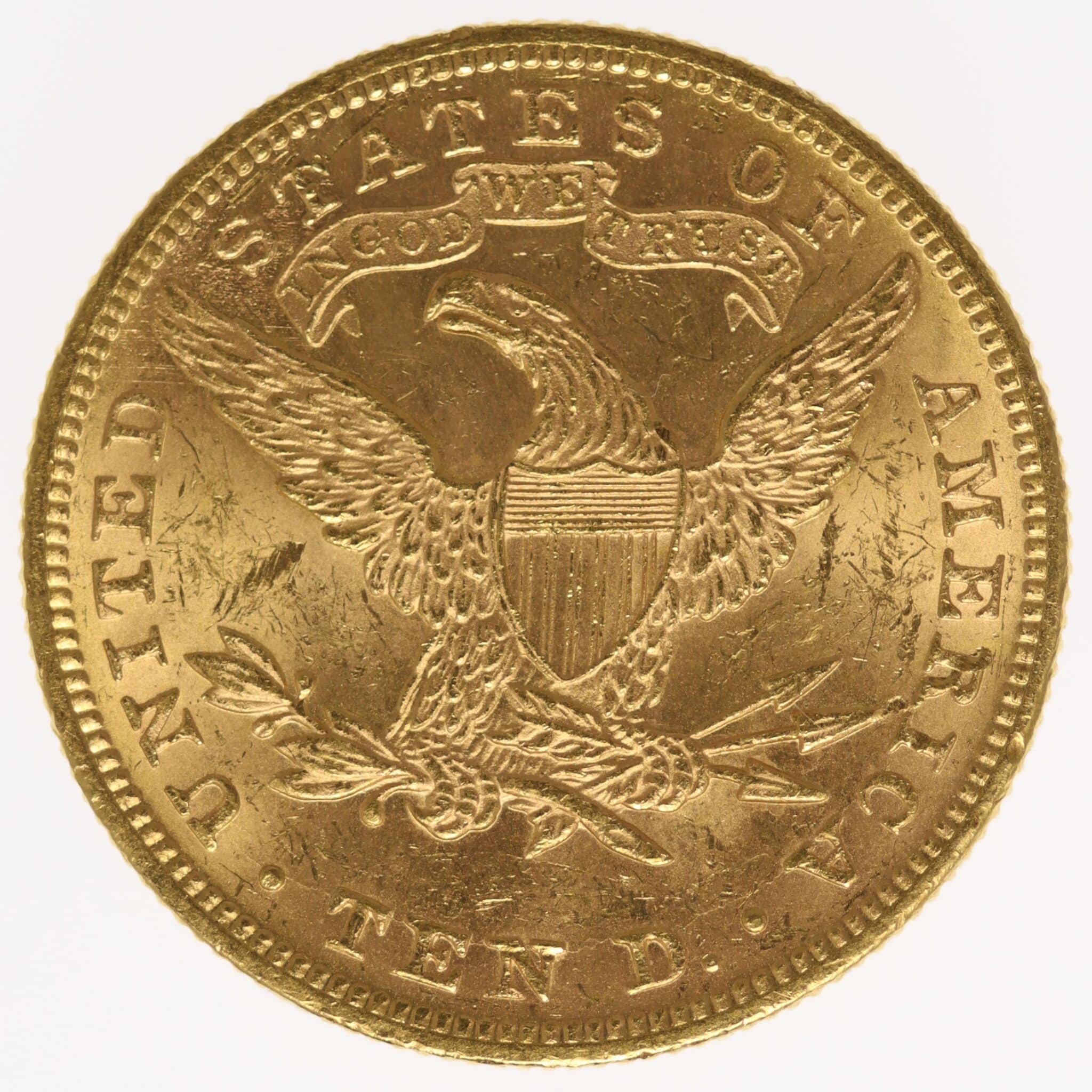 usa - USA 10 Dollars 1893 Liberty / Kopf