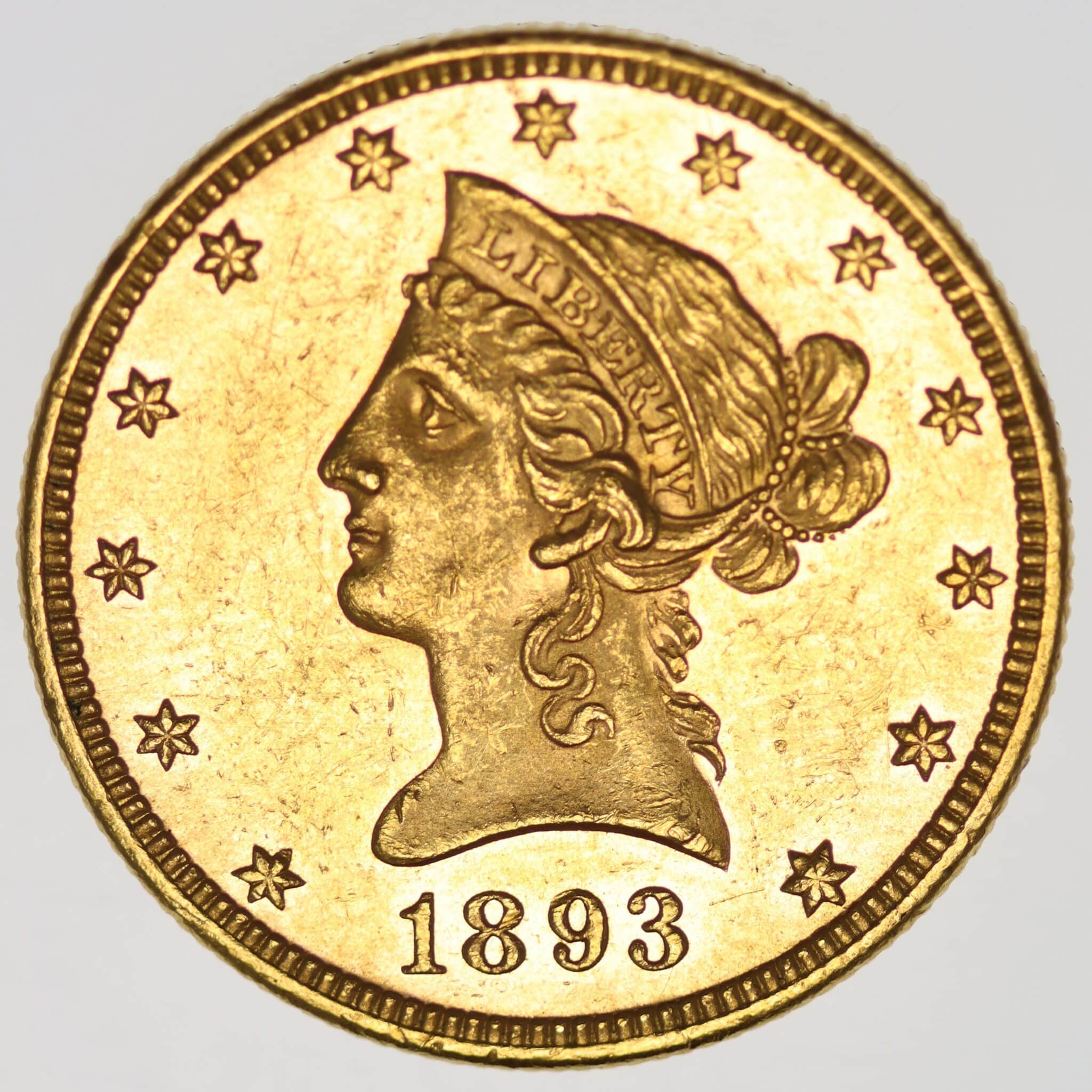 usa - USA 10 Dollars 1893 Liberty / Kopf