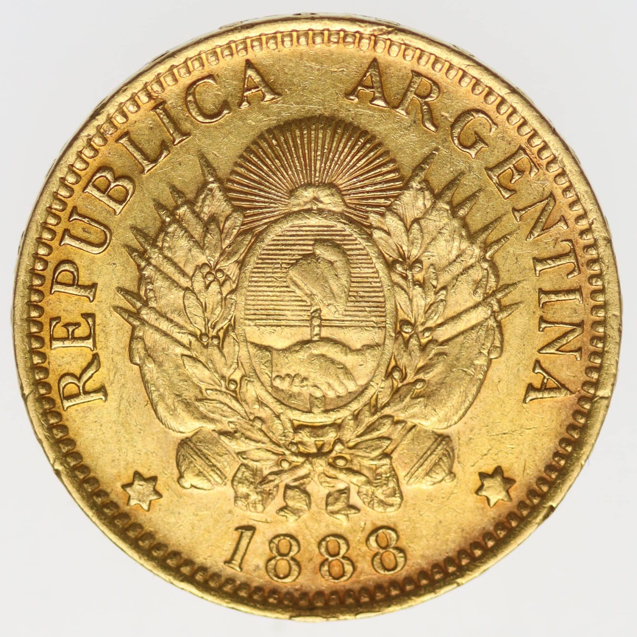 argentinien - Argentinien 5 Pesos / Argentino 1888