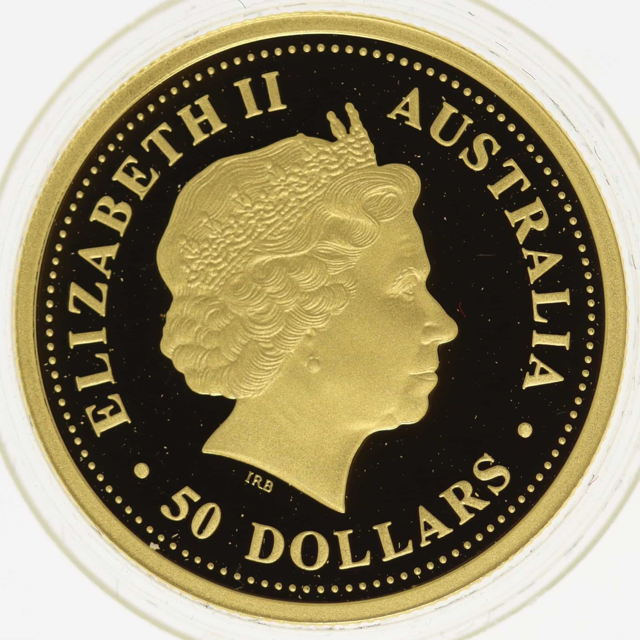 australien - Australien Elisabeth II. 50 Dollars 2006 Discover Emu 1/2 OZ