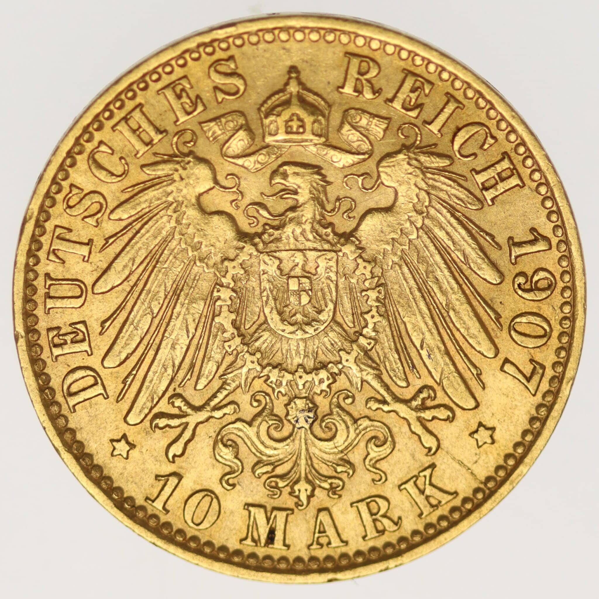 deutsches-kaiserreich-ab-1871 - Bremen Stadtwappen 10 Mark 1907
