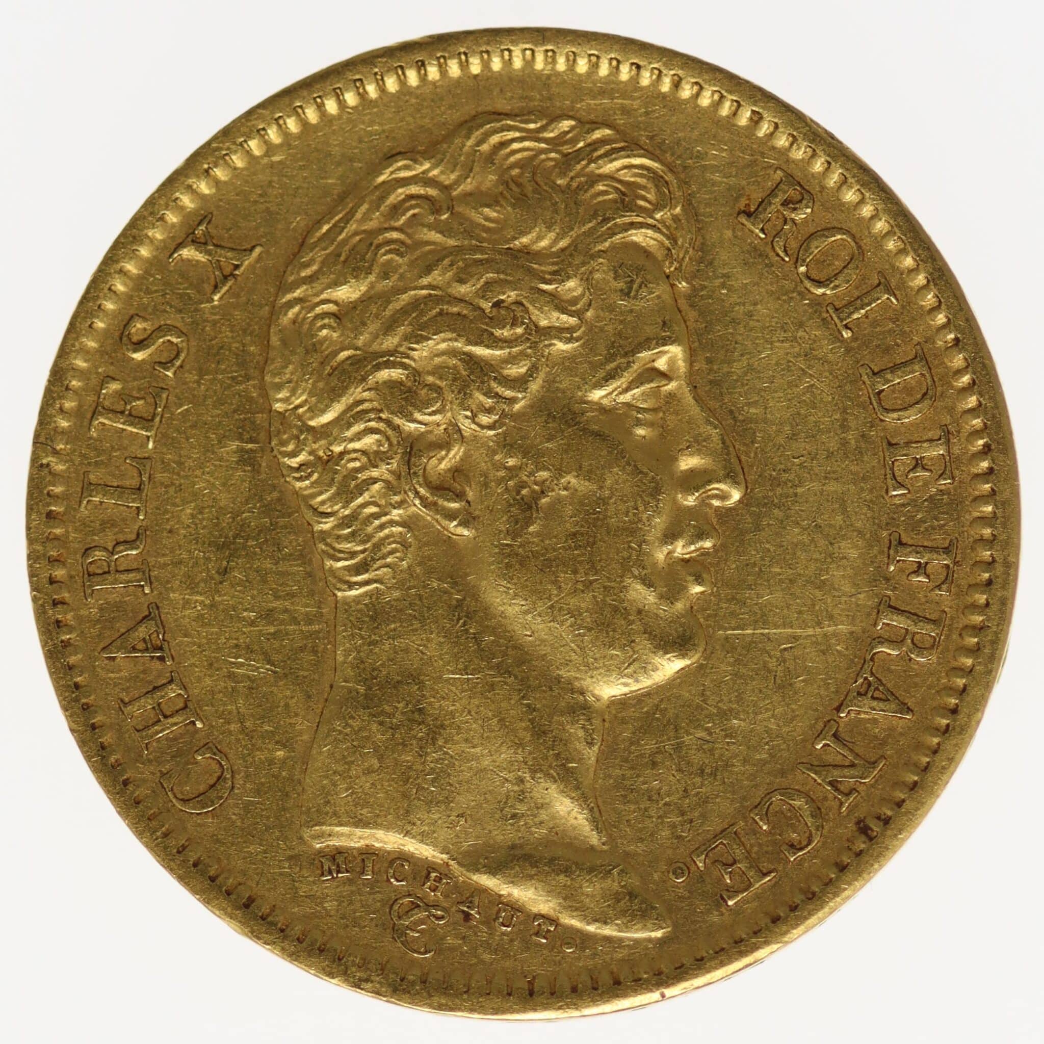 frankreich - Frankreich Charles X. 40 Francs 1824 A