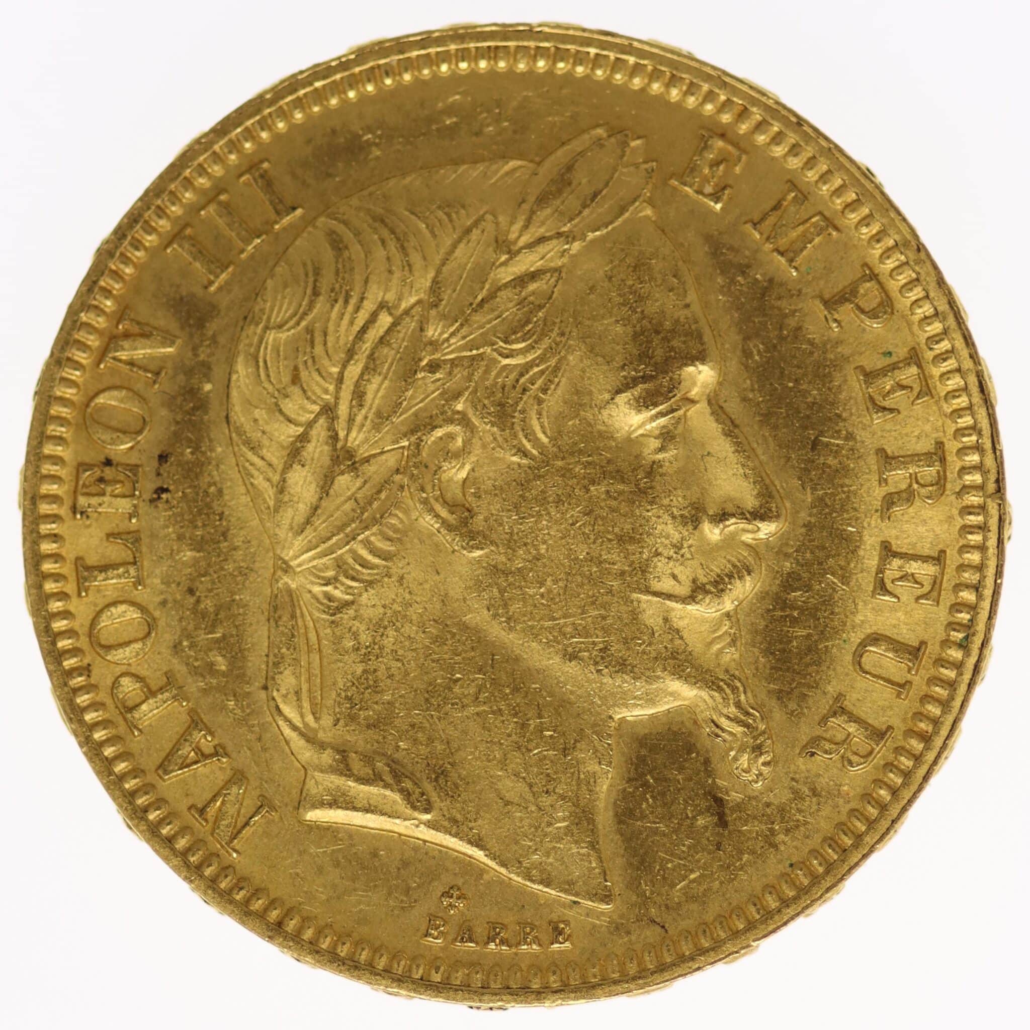 frankreich - Frankreich Napoleon III. 50 Francs 1863 BB