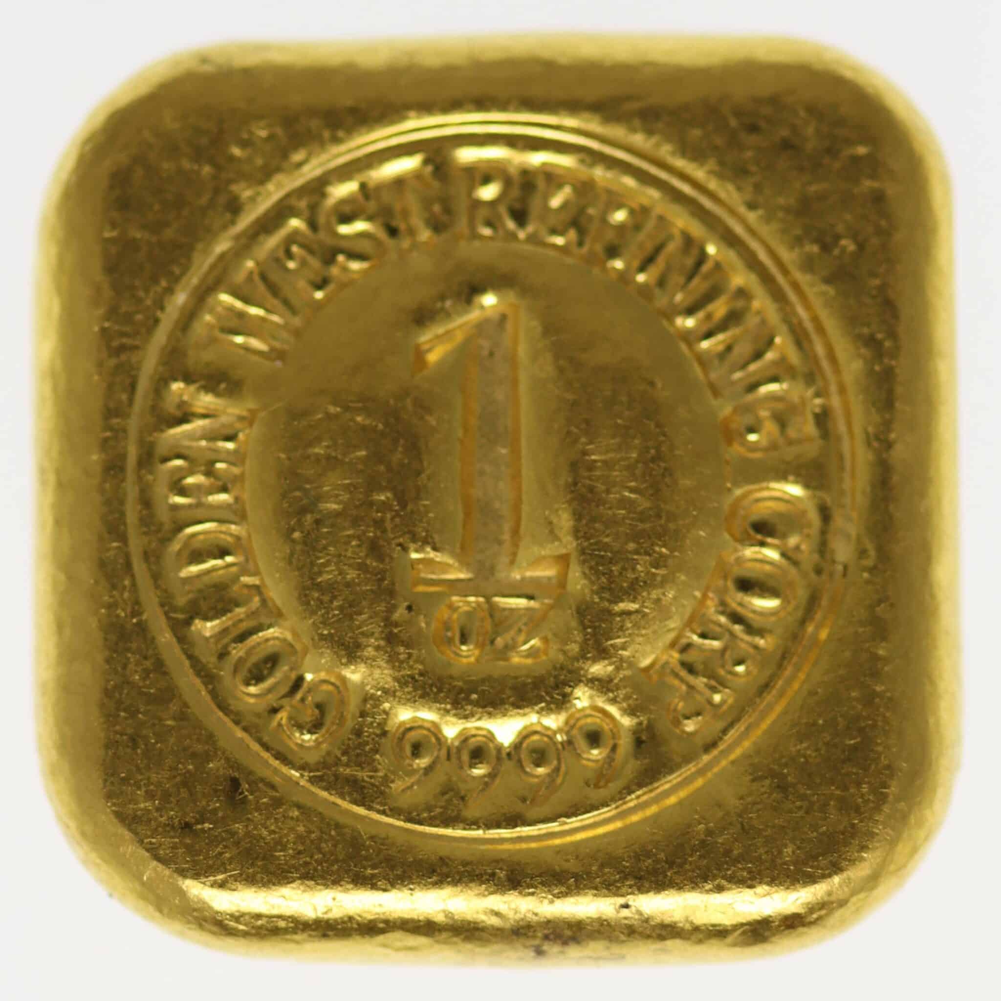 goldbarren - Goldbarren 1 OZ Golden West Refining Corporation