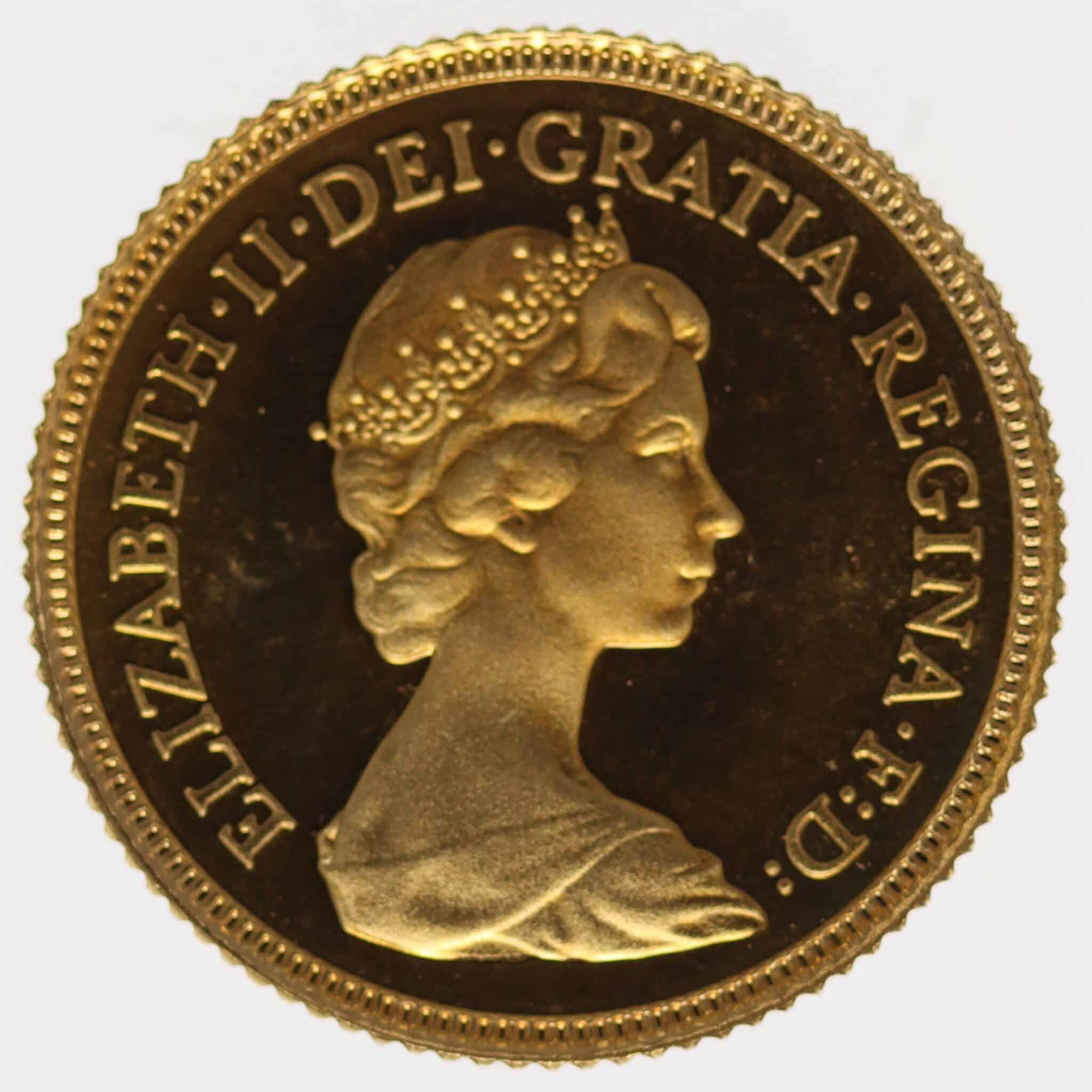 grossbritannien - Großbritannien Elisabeth II. 1/2 Sovereign 1980