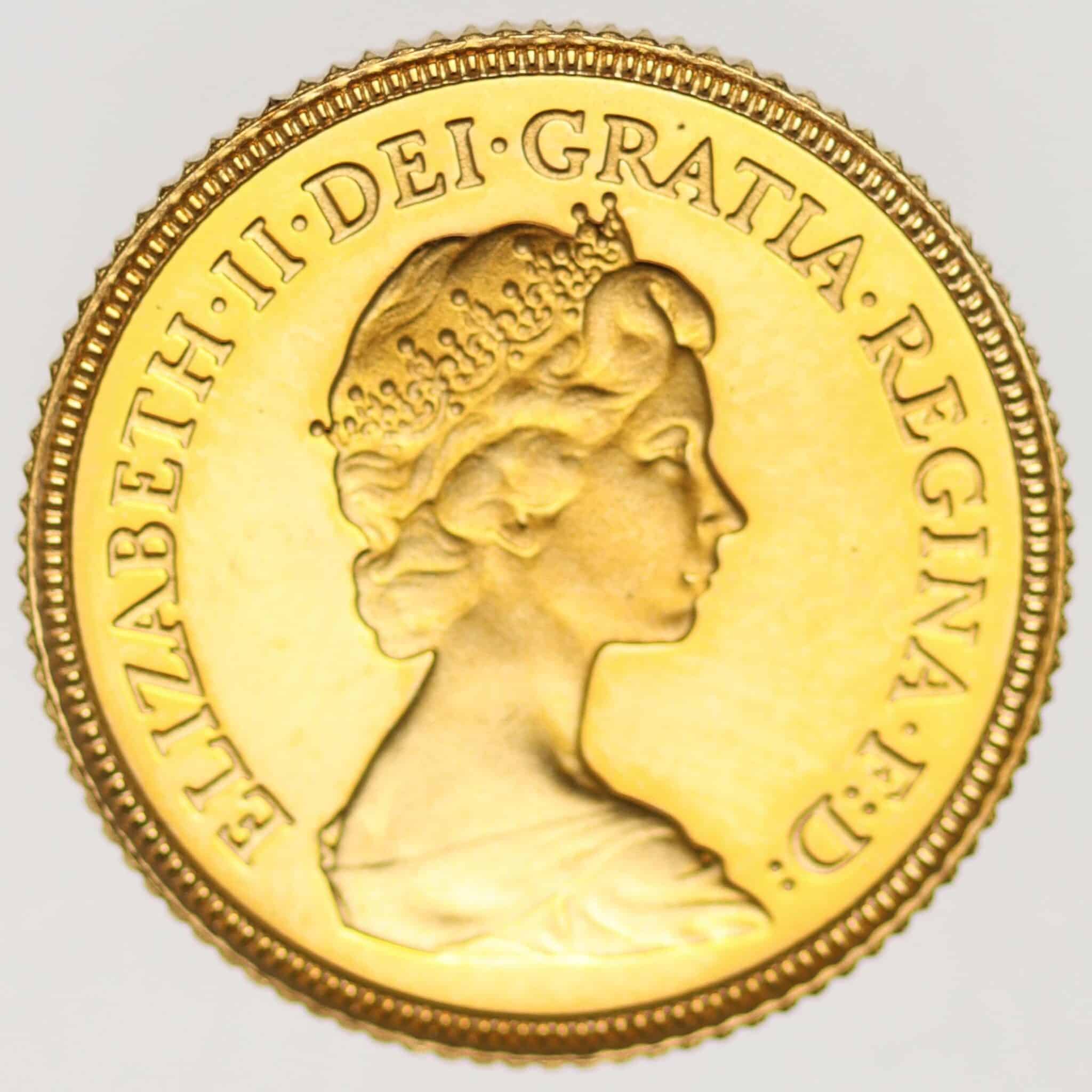 grossbritannien - Großbritannien Elisabeth II. 1/2 Sovereign 1980