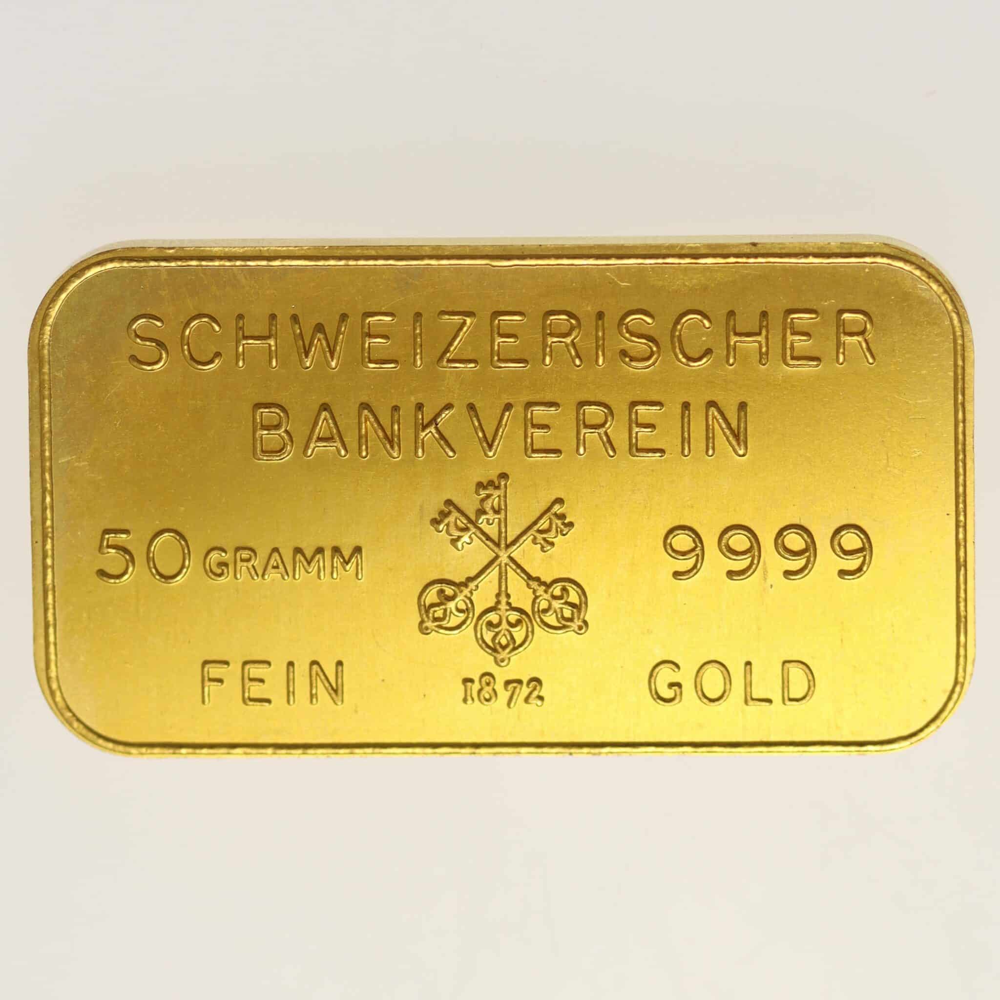 goldbarren - Goldbarren 50 Gramm Johnson Matthey