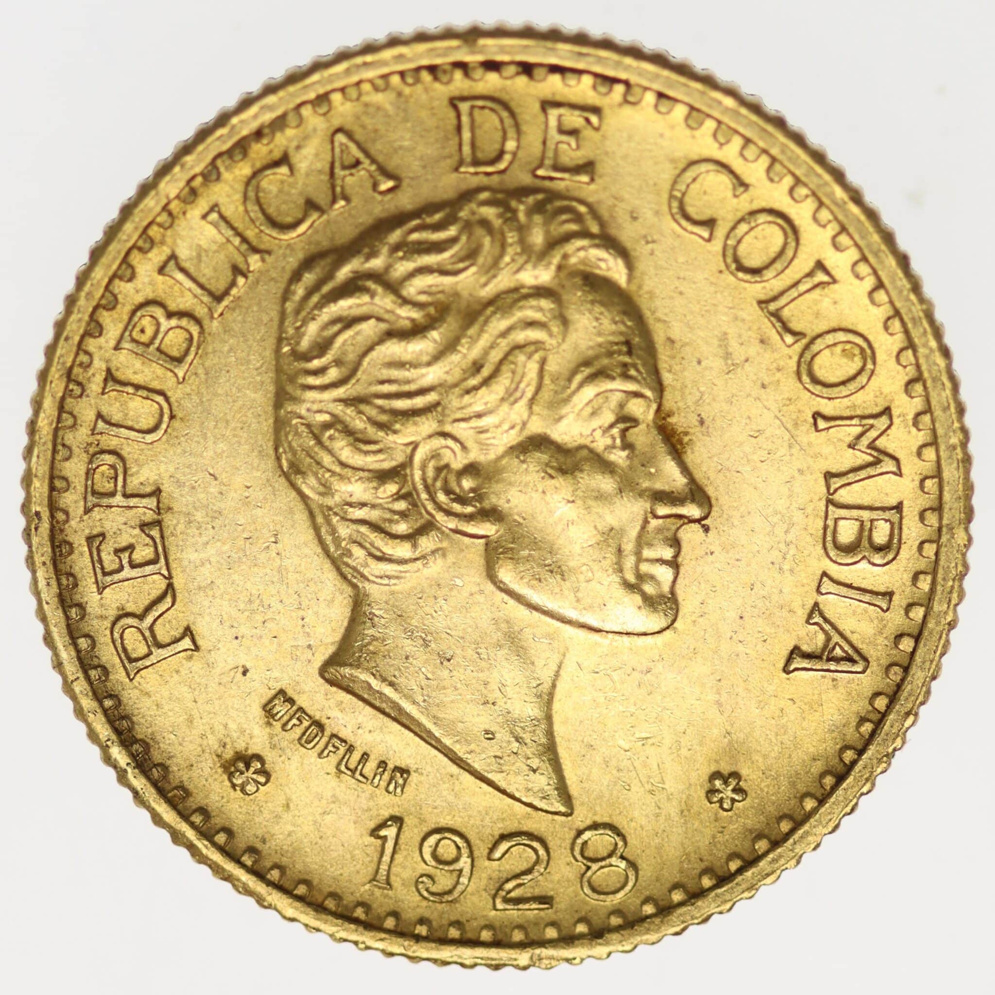 kolumbien - Kolumbien 5 Pesos 1928