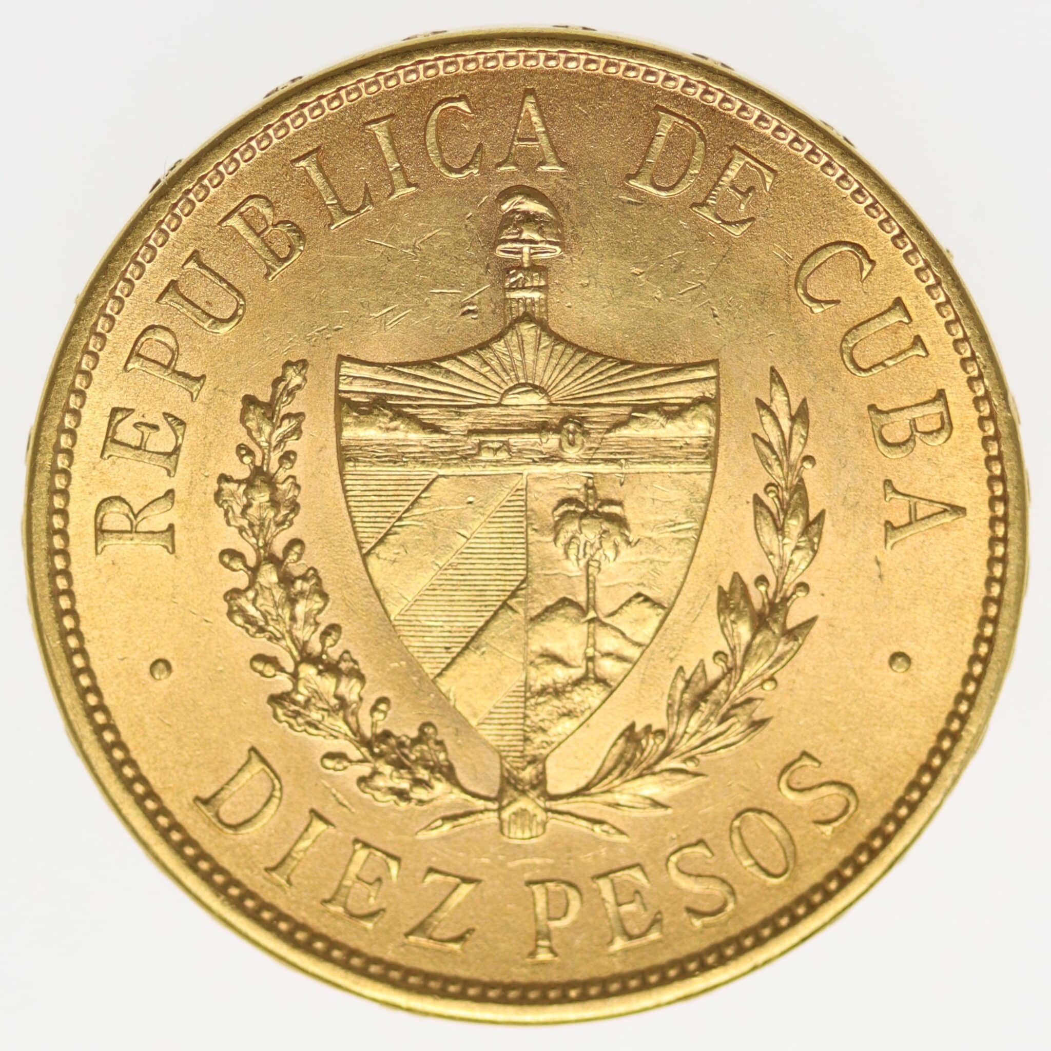 kuba - Kuba 10 Pesos 1916