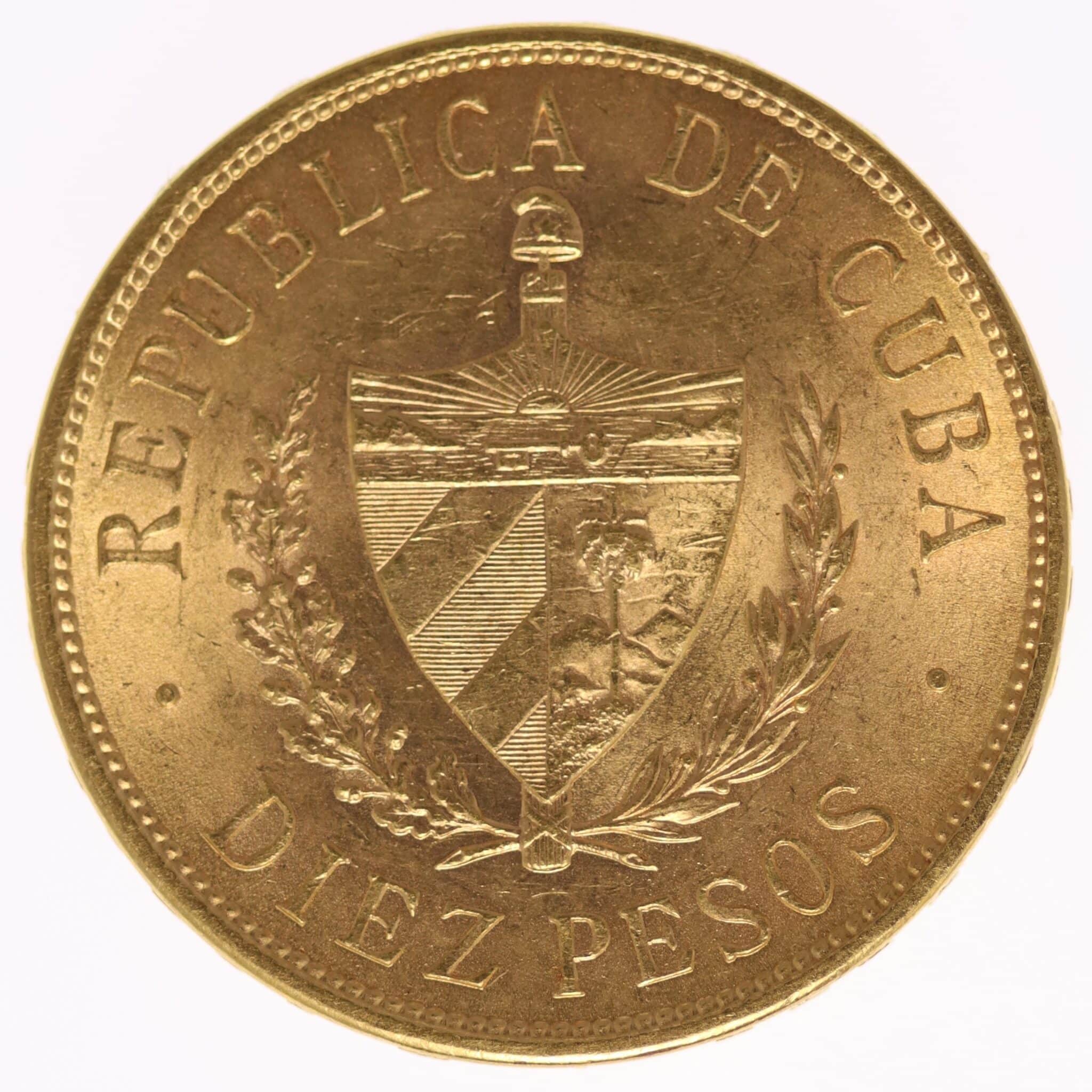 kuba - Kuba 10 Pesos 1916