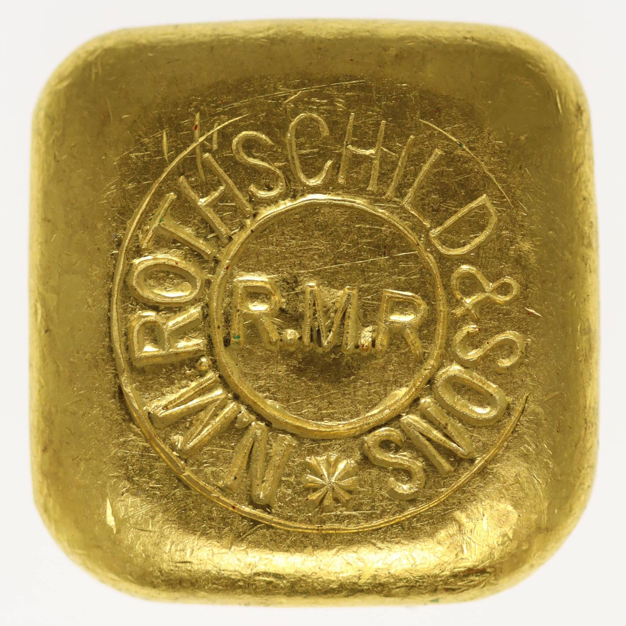 goldbarren - Goldbarren 50 Gramm Großbritannien N.M. Rothschild & Sons Limited