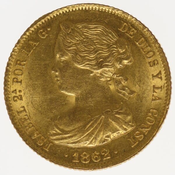 Spanien Isabella II. 100 Reales 1862