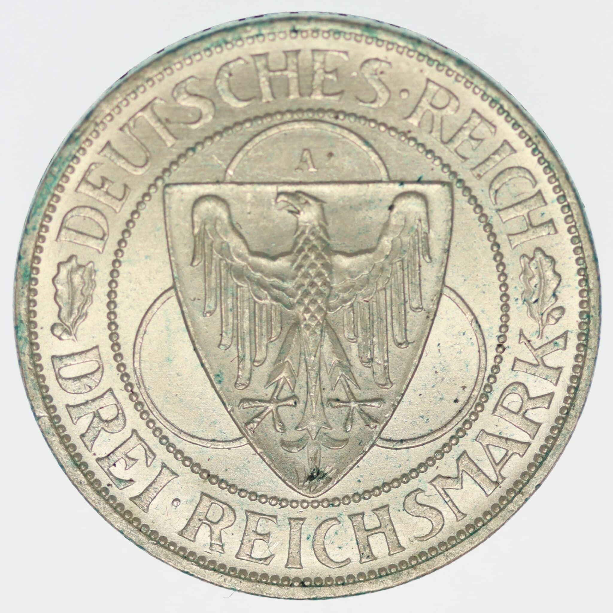 weimarer-republik-deutsche-silbermuenzen - Weimarer Republik 3 Reichsmark 1930 A Rheinlandräumung