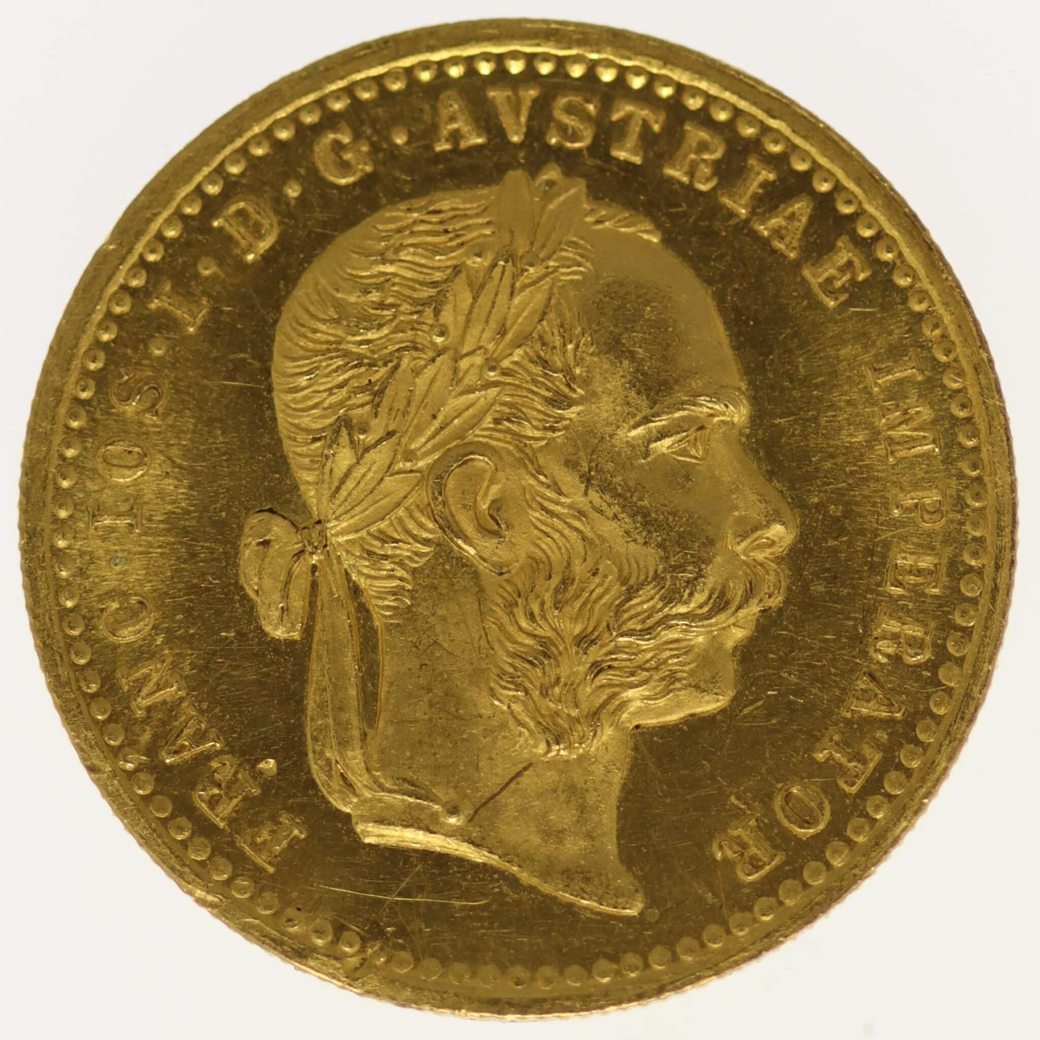 oesterreich - Österreich Kaiserreich Franz Joseph I. Dukat 1882