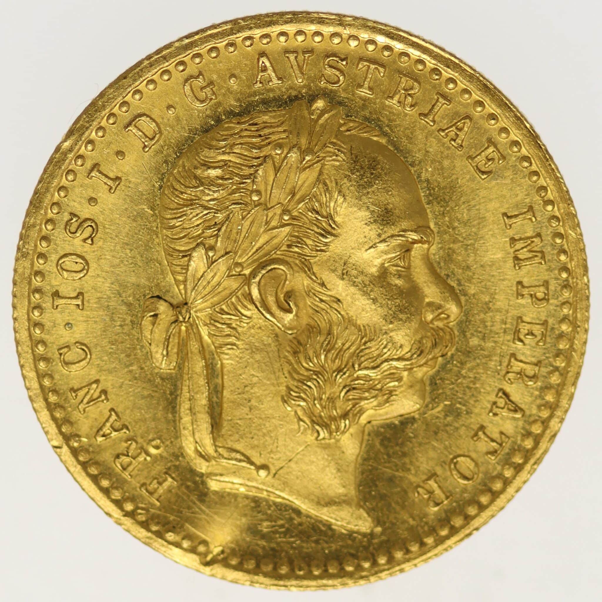 oesterreich - Österreich Kaiserreich Franz Joseph I. Dukat 1882