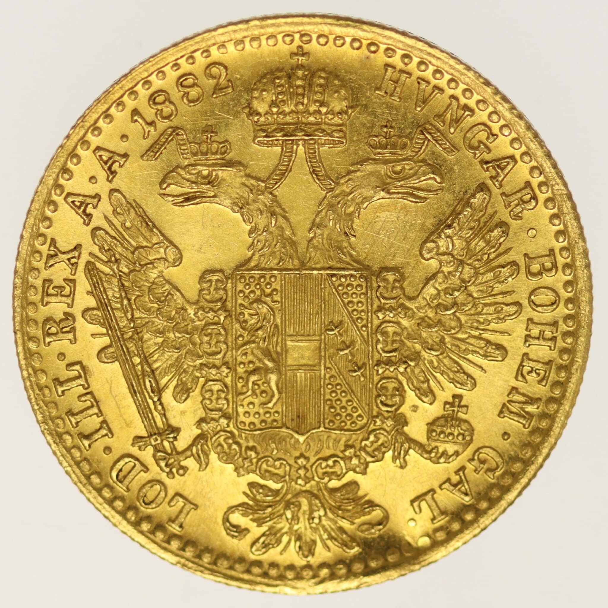 oesterreich - Österreich Kaiserreich Franz Joseph I. Dukat 1882