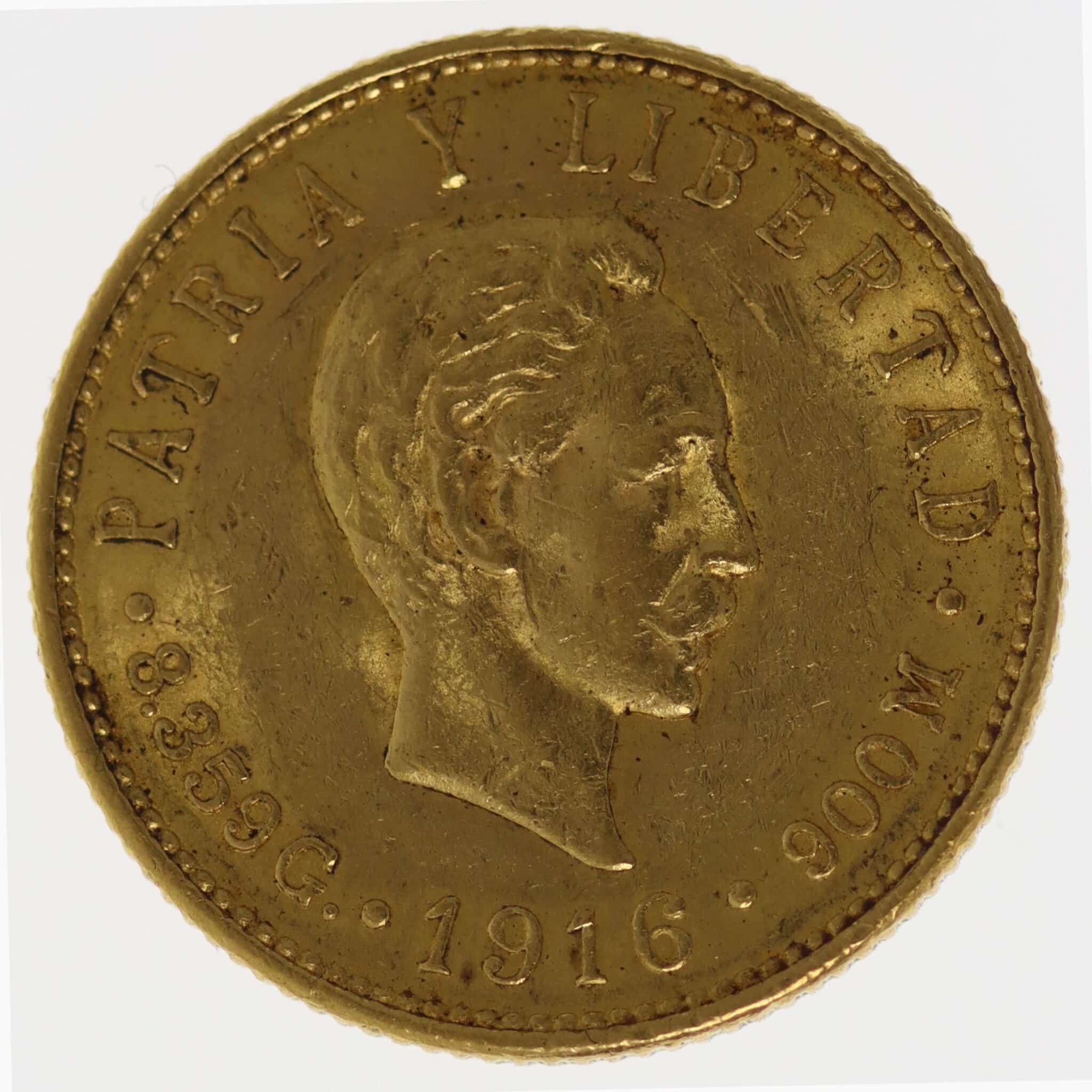Kuba 5 Pesos 1916 kuba - Kuba 5 Pesos 1916