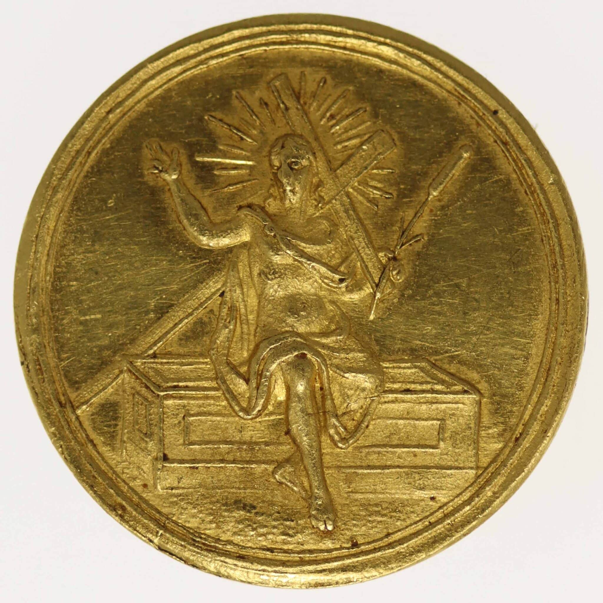 Goldmedaille zu einem Dukaten o.J. altdeutschland - Goldmedaille zu einem Dukaten o.J.
