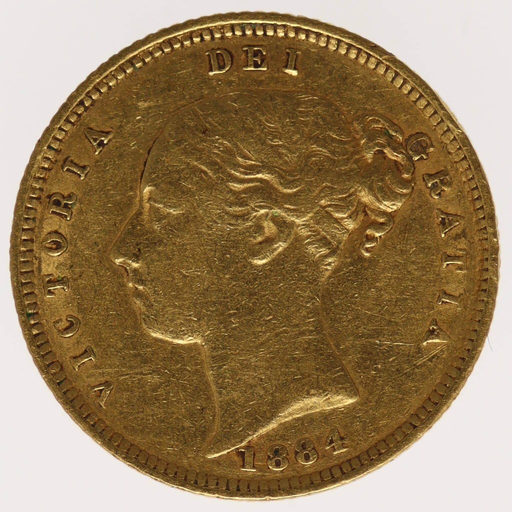 Großbritannien Victoria 1/2 Sovereign 1884 grossbritannien - Großbritannien Victoria 1/2 Sovereign 1884