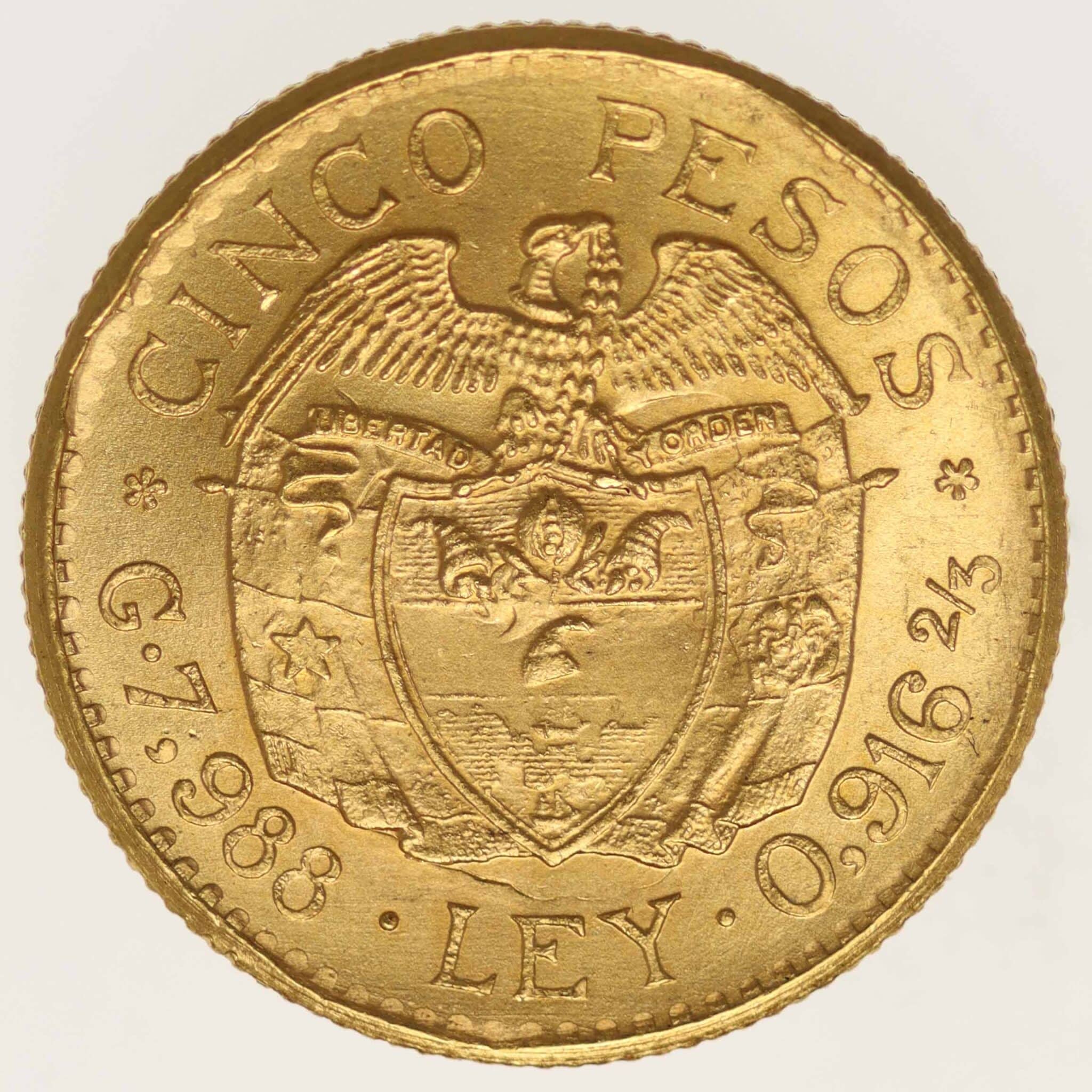 kolumbien - Kolumbien 5 Pesos