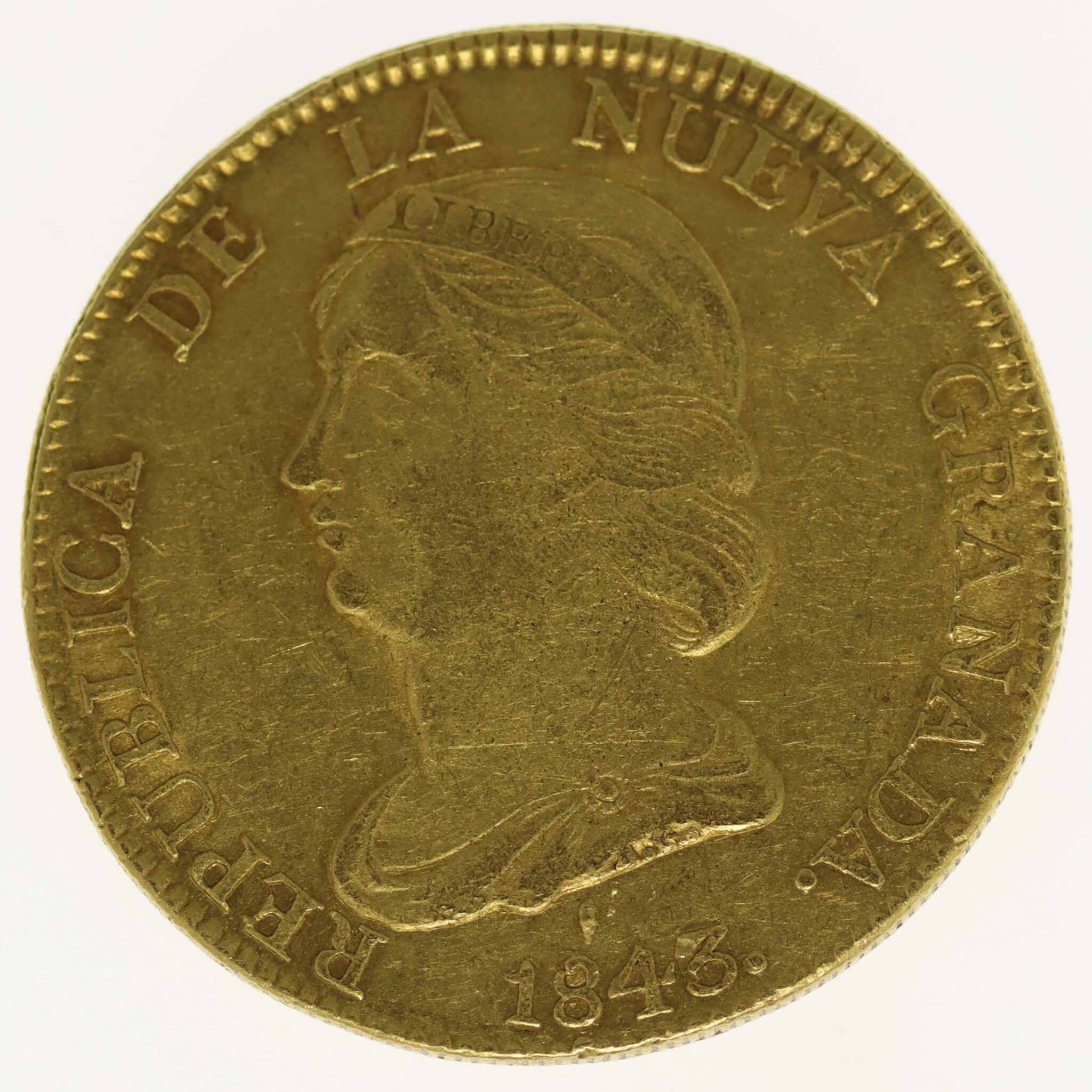 kolumbien - Kolumbien Republik Neugranada 16 Pesos 1843