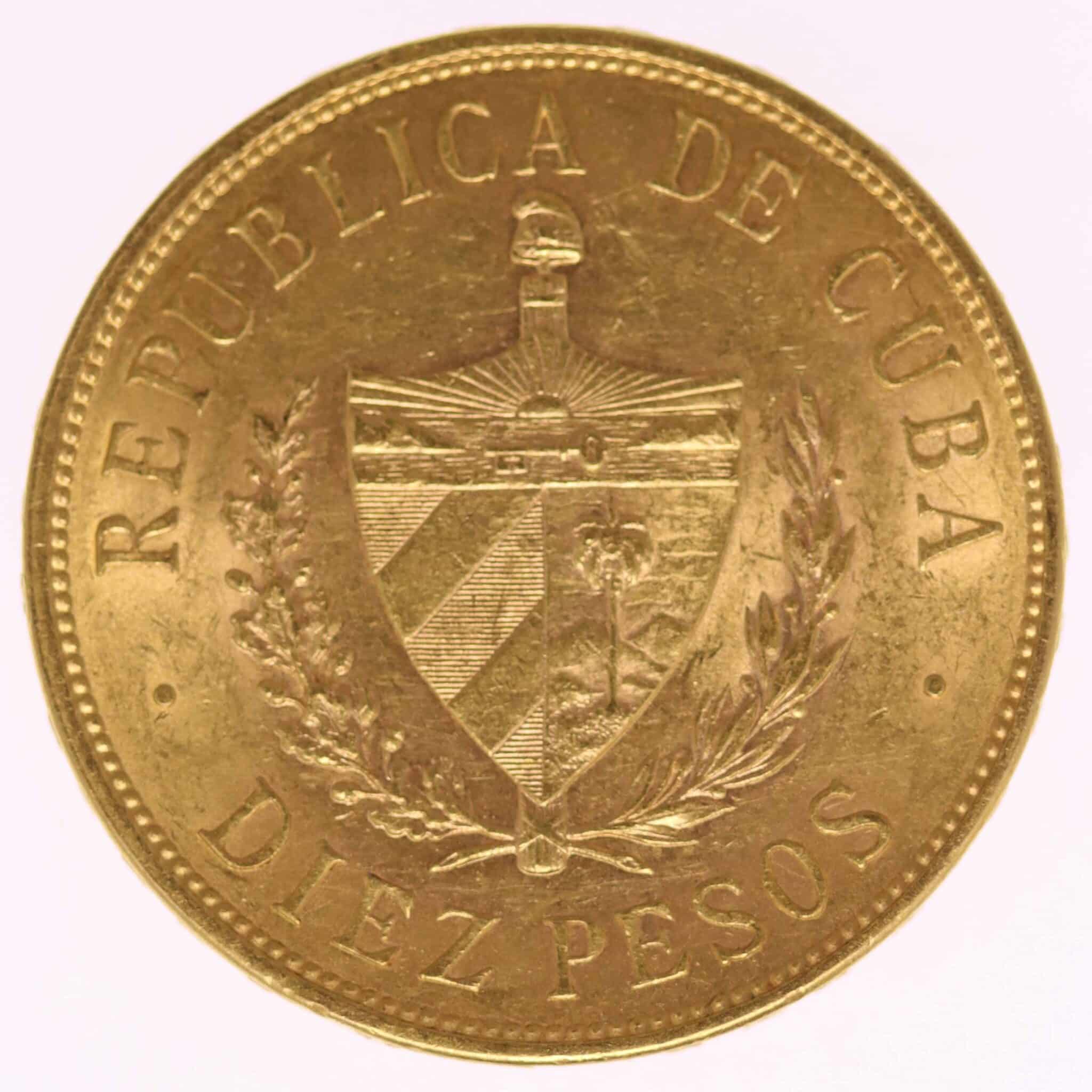Kuba 10 Pesos 1916 kuba - Kuba 10 Pesos 1916