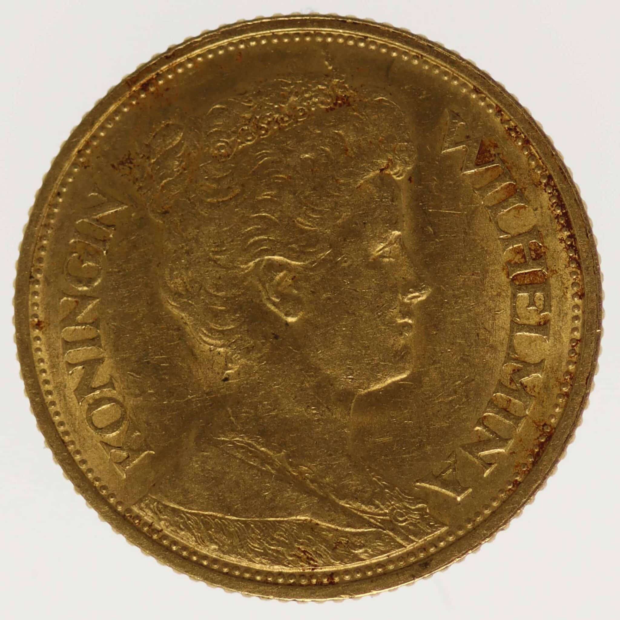 niederlande - Niederlande Wilhelmina 5 Gulden 1912