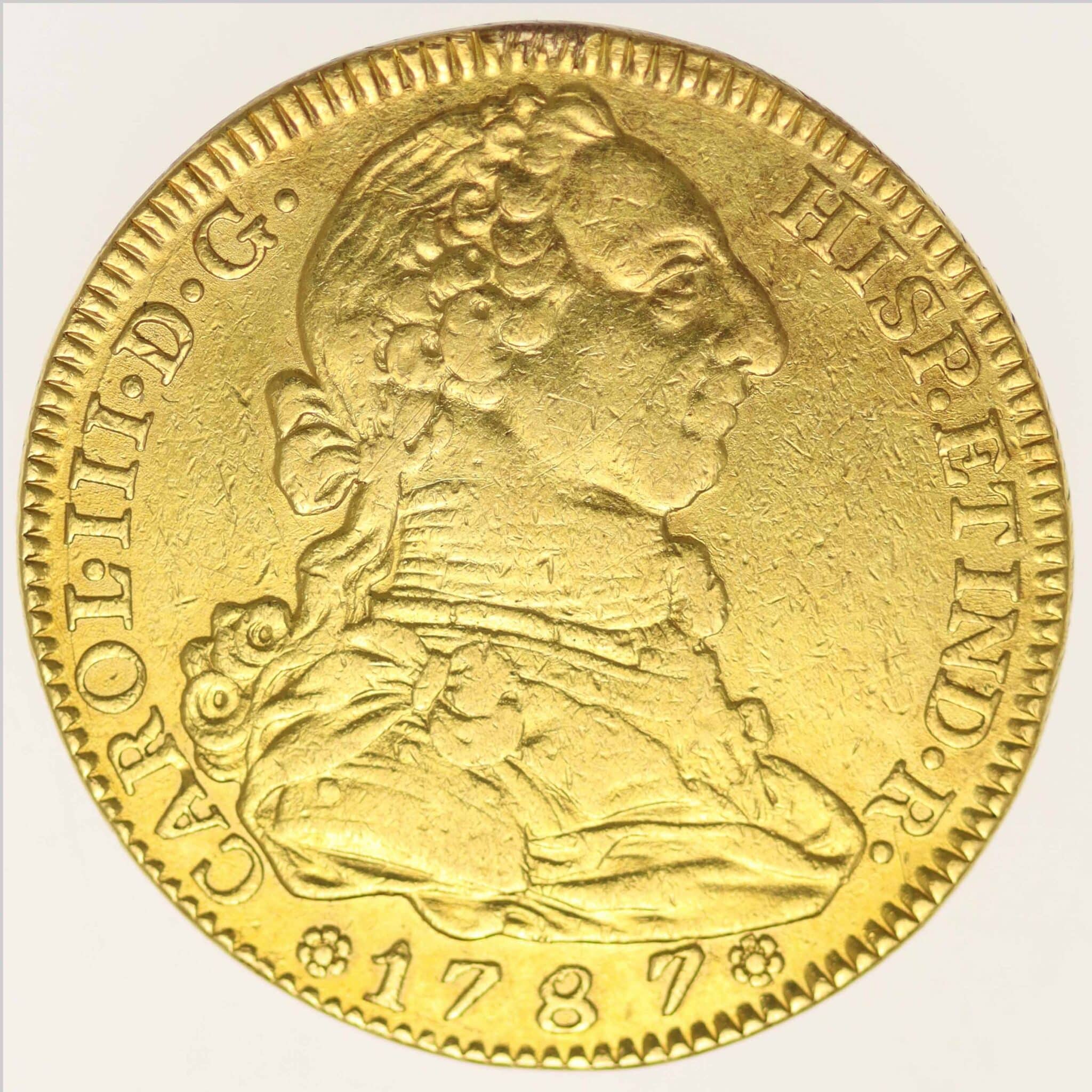 Spanien Carlos III. 4 Escudos 1787 spanien - Spanien Carlos III. 4 Escudos 1787