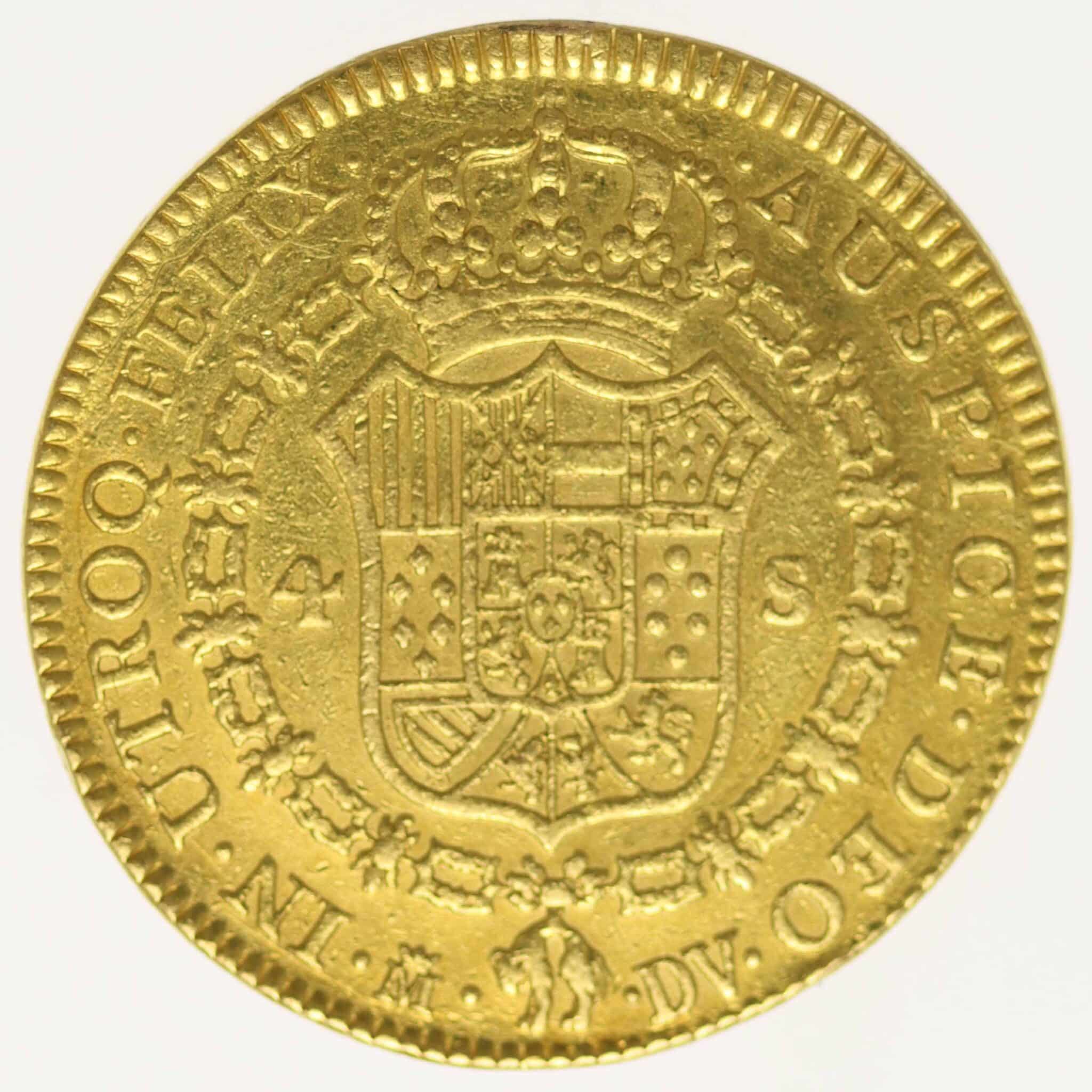 Spanien Carlos III. 4 Escudos 1787 spanien - Spanien Carlos III. 4 Escudos 1787