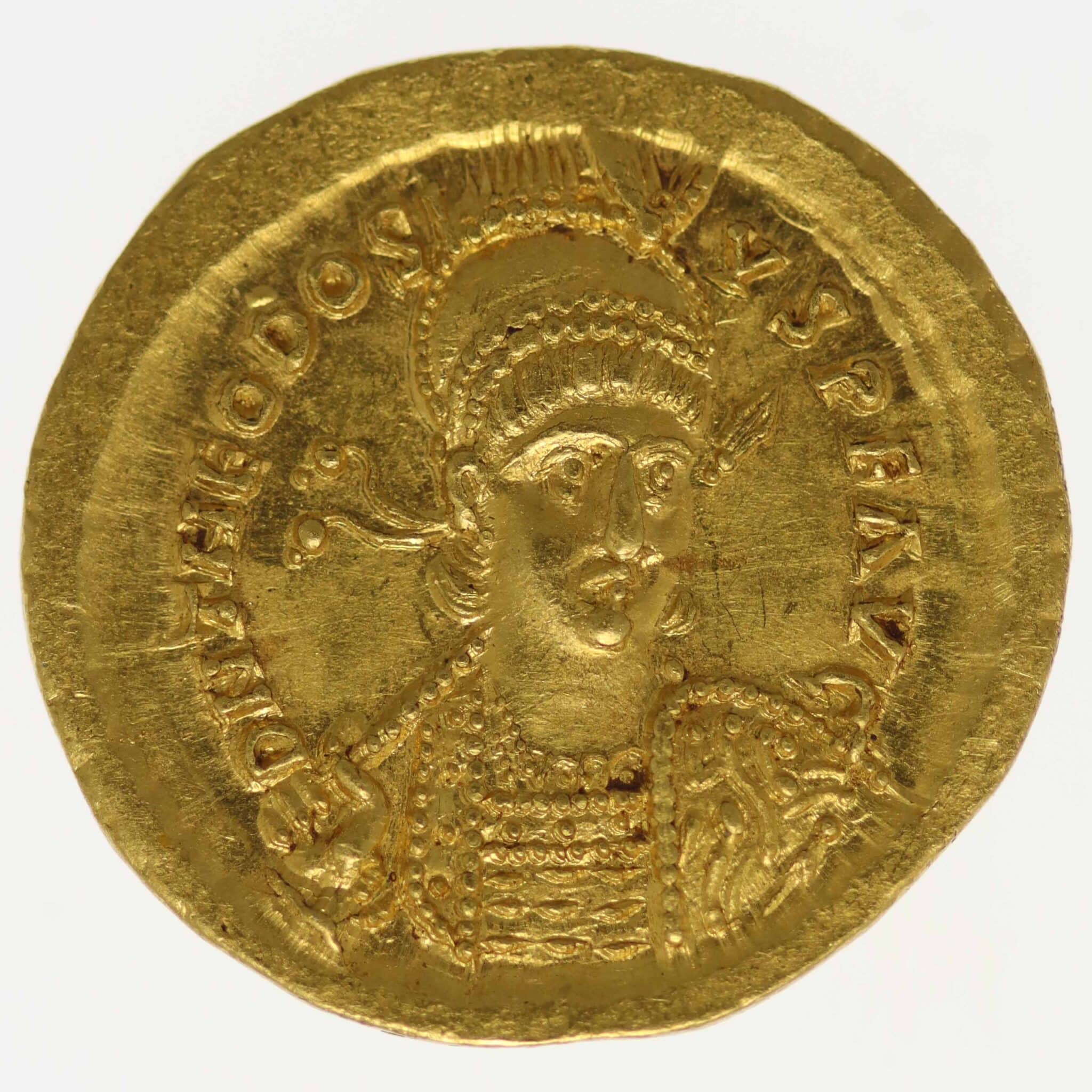 weitere-goldmuenzen - Byzanz Theodosius II. AV Solidus