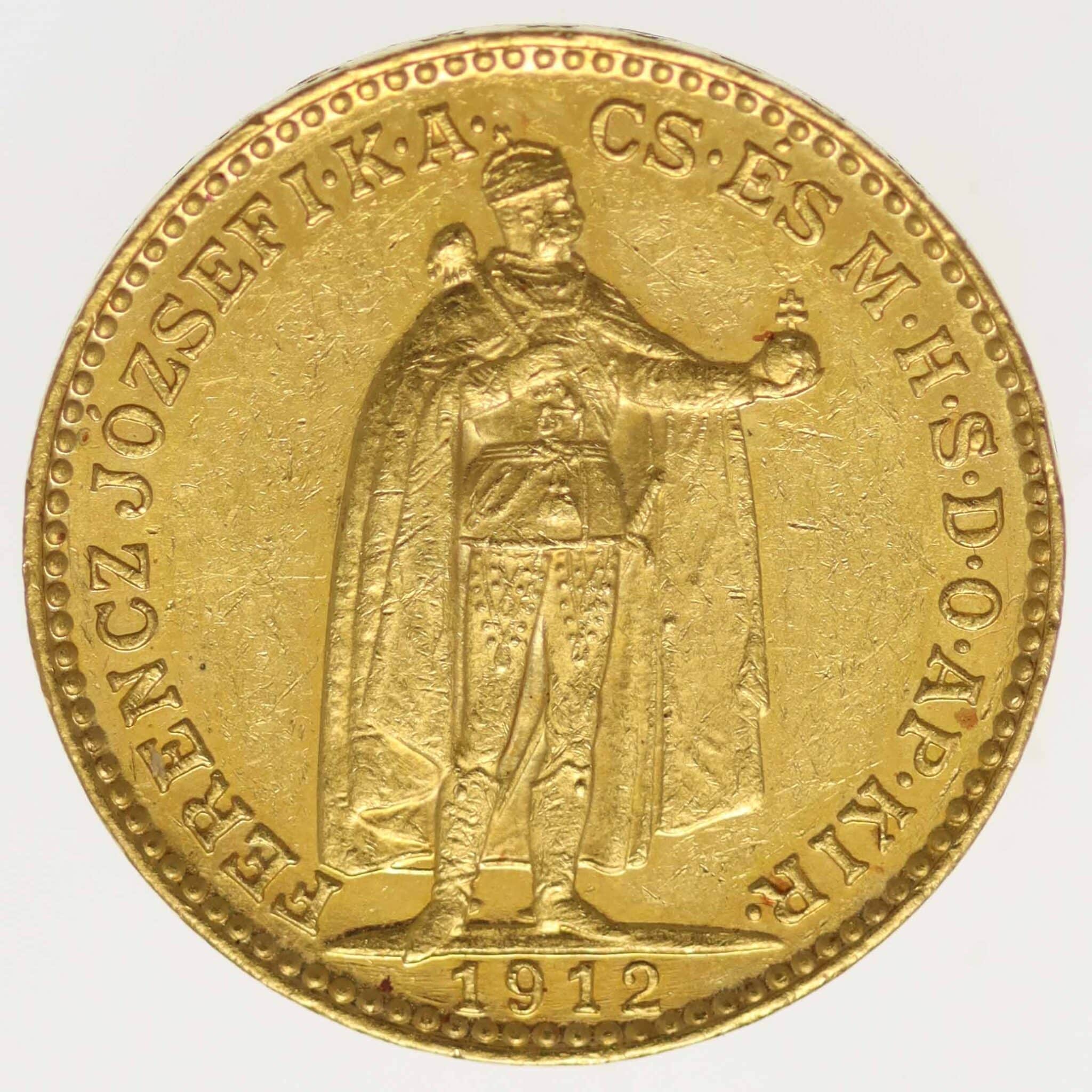 Ungarn Franz Joseph I. 20 Kronen 1912 ungarn - Ungarn Franz Joseph I. 20 Kronen 1912