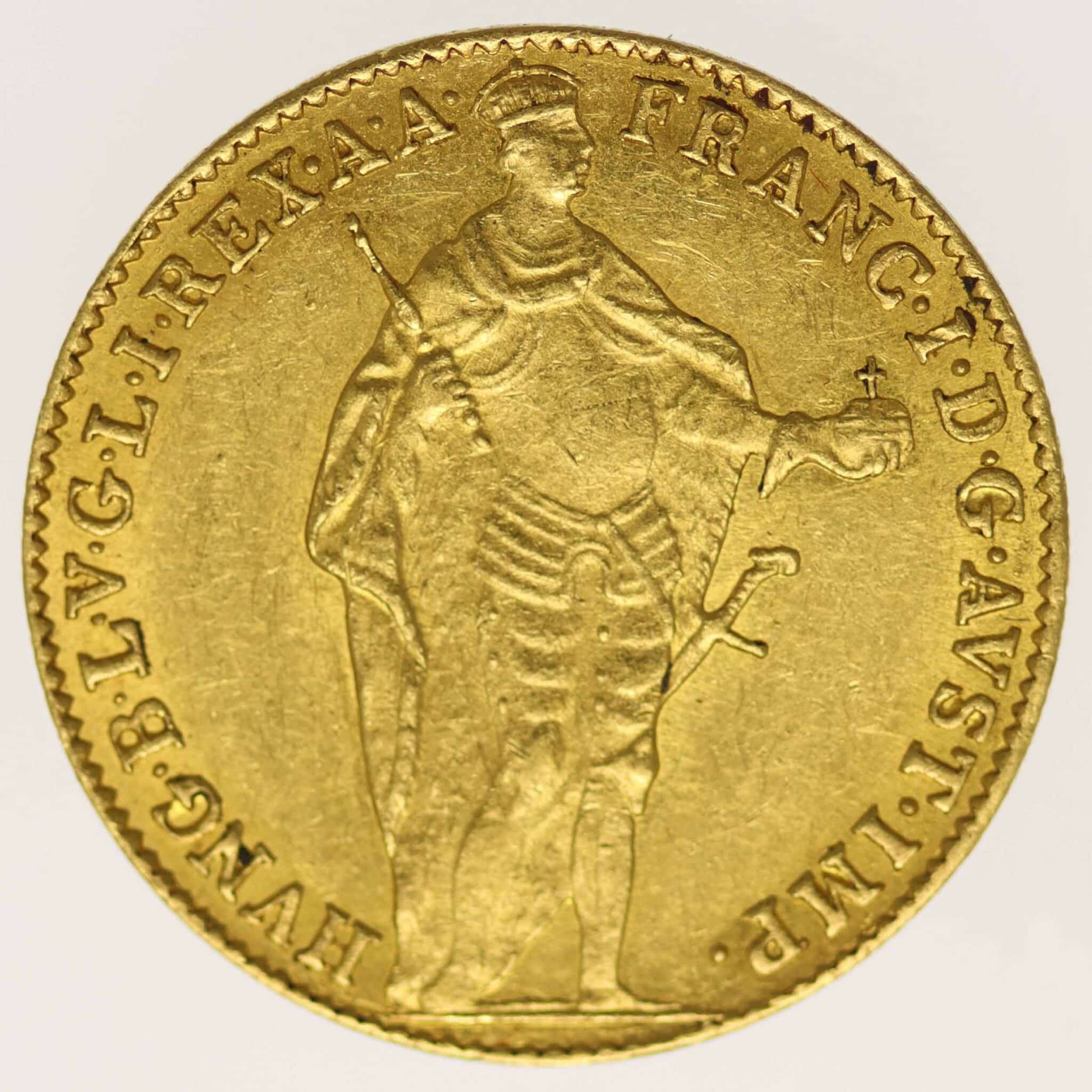 Ungarn Franz I. Dukat 1835 KB ungarn - Ungarn Franz I. Dukat 1835 KB