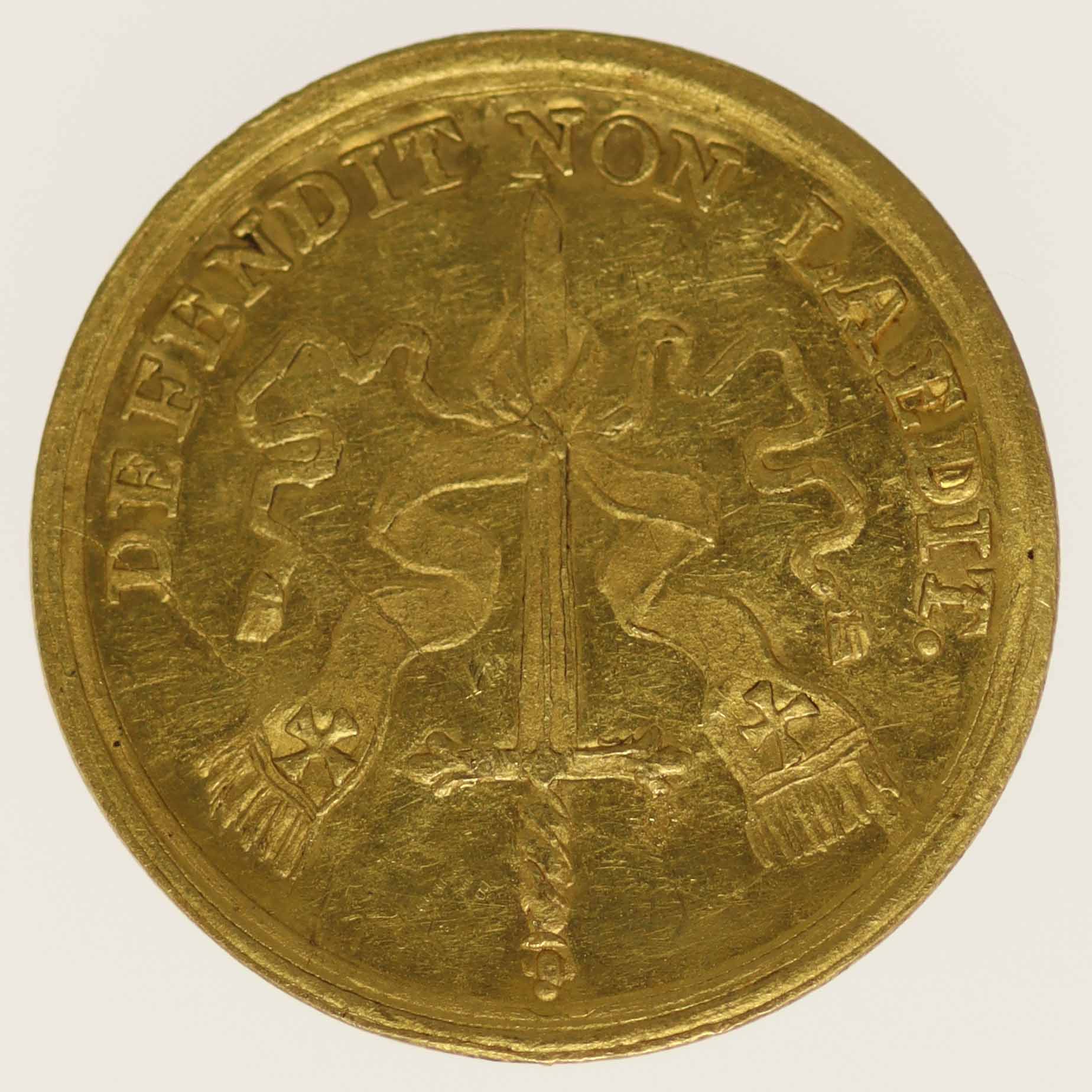 altdeutschland - Würzburg Christoph Franz Freiherr von Hutten 1/2 Dukat o.J. (1724)
