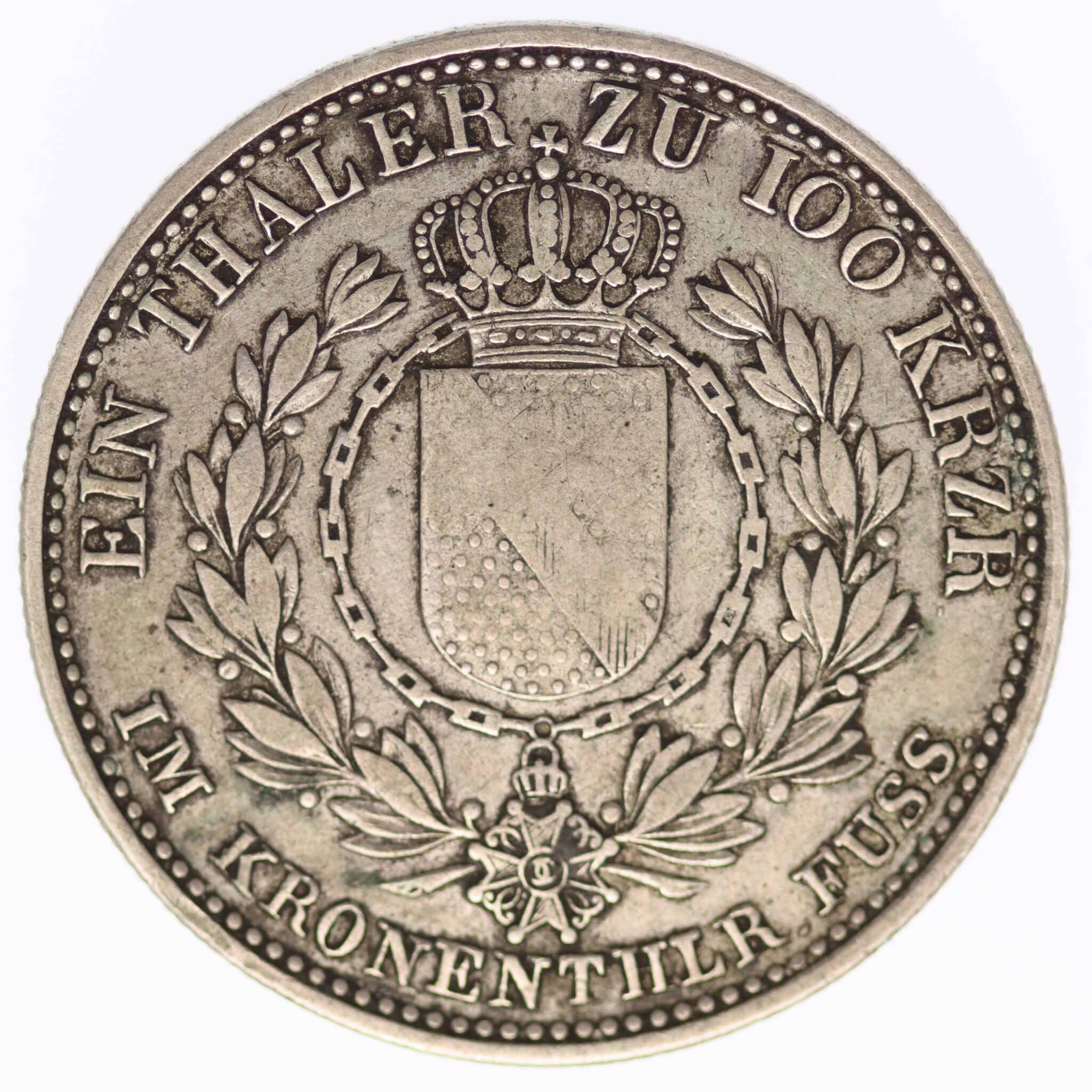 altdeutschland-deutsche-silbermuenzen - Baden Ludwig I. Taler zu 100 Kreuzern 1829