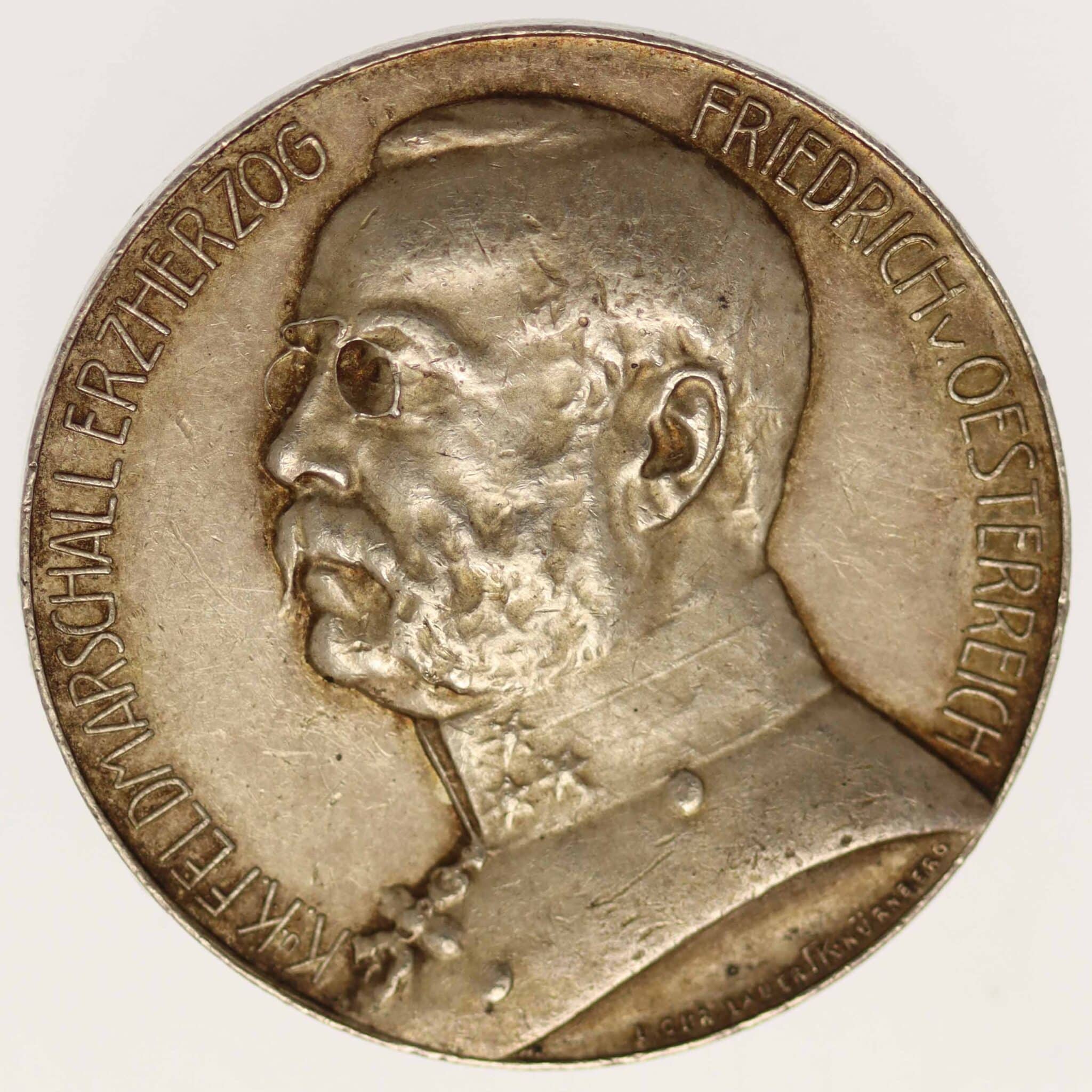 Friedrich von Österreich-Teschen Silbermedaille 1916 deutsches-kaiserreich-ab-1871-deutsche-silbermuenzen - Friedrich von Österreich-Teschen Silbermedaille 1916