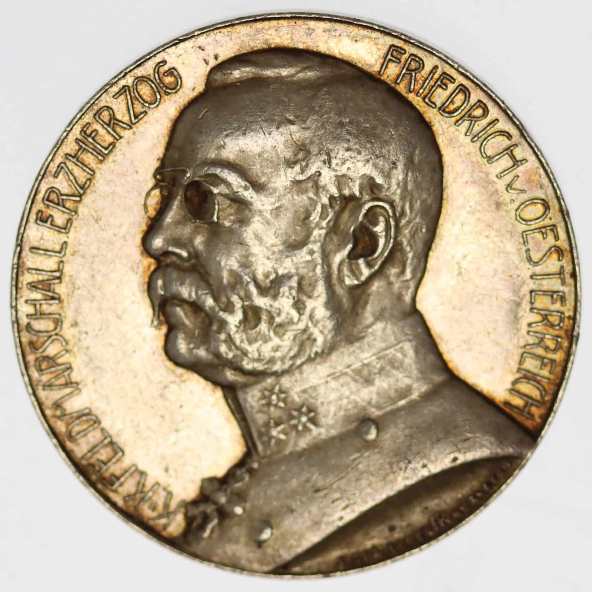 Friedrich von Österreich-Teschen Silbermedaille 1916 deutsches-kaiserreich-ab-1871-deutsche-silbermuenzen - Friedrich von Österreich-Teschen Silbermedaille 1916