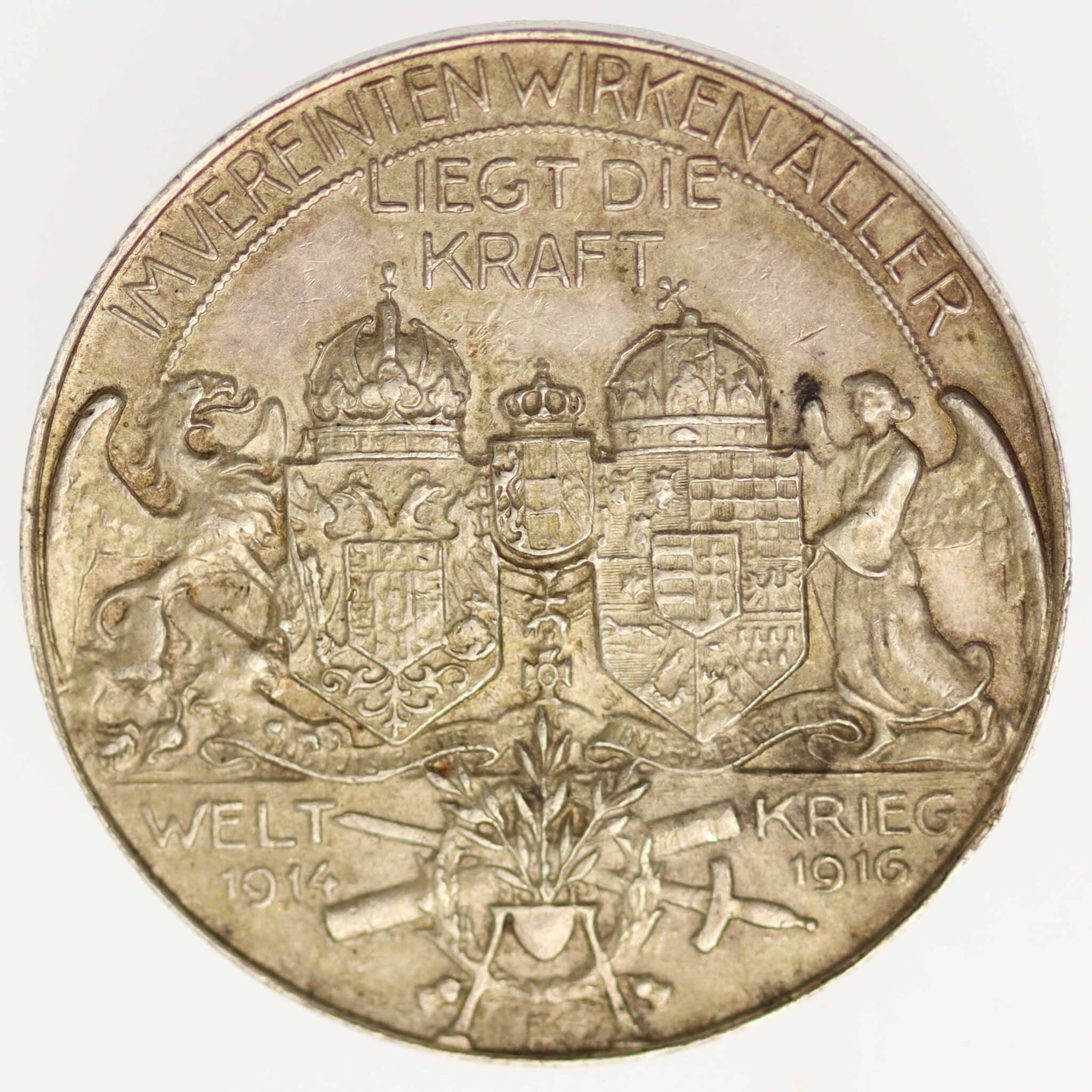 Friedrich von Österreich-Teschen Silbermedaille 1916 deutsches-kaiserreich-ab-1871-deutsche-silbermuenzen - Friedrich von Österreich-Teschen Silbermedaille 1916